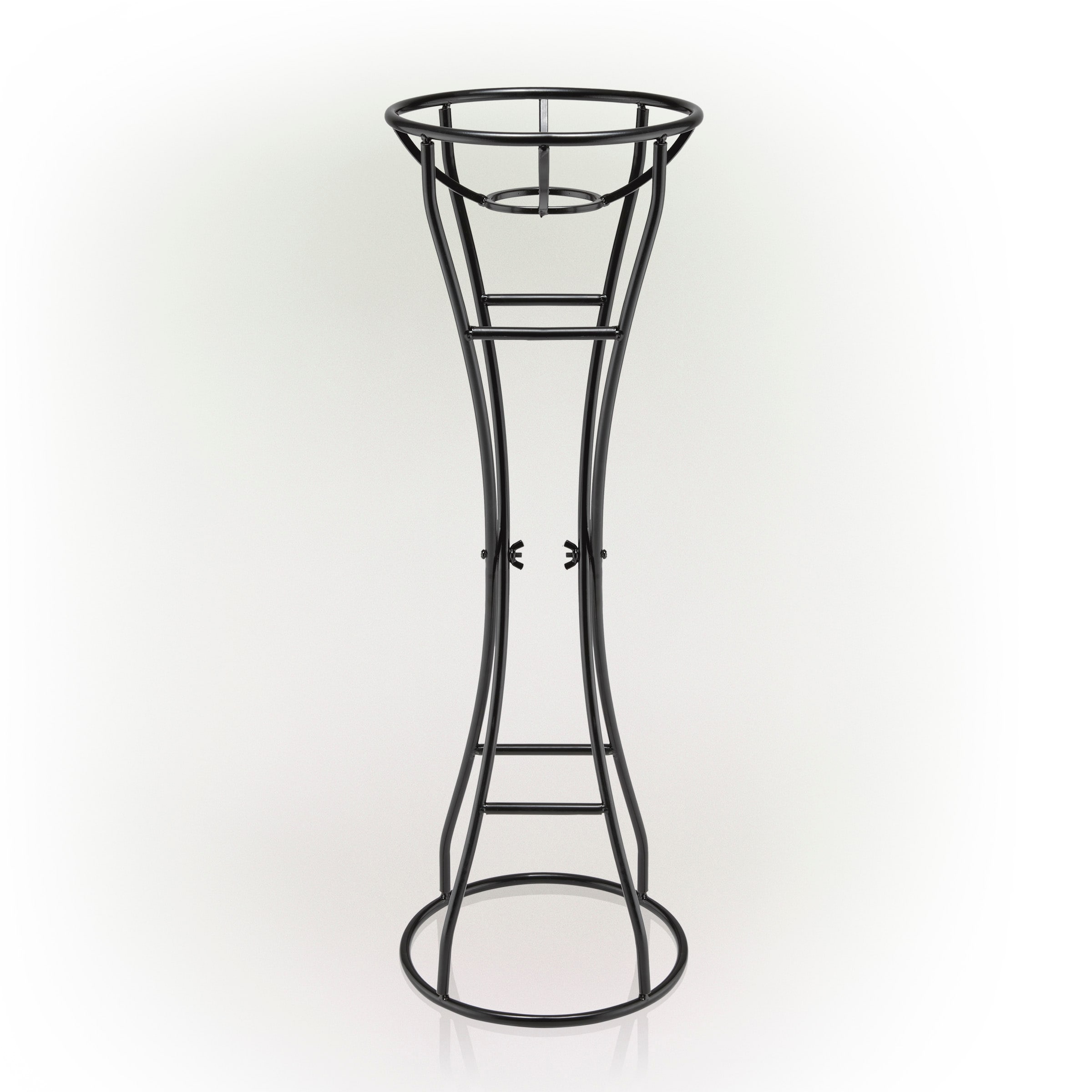 Alpine Corporation SLL1774HH 8-Inches Diameter Black Gazing Ball Stand