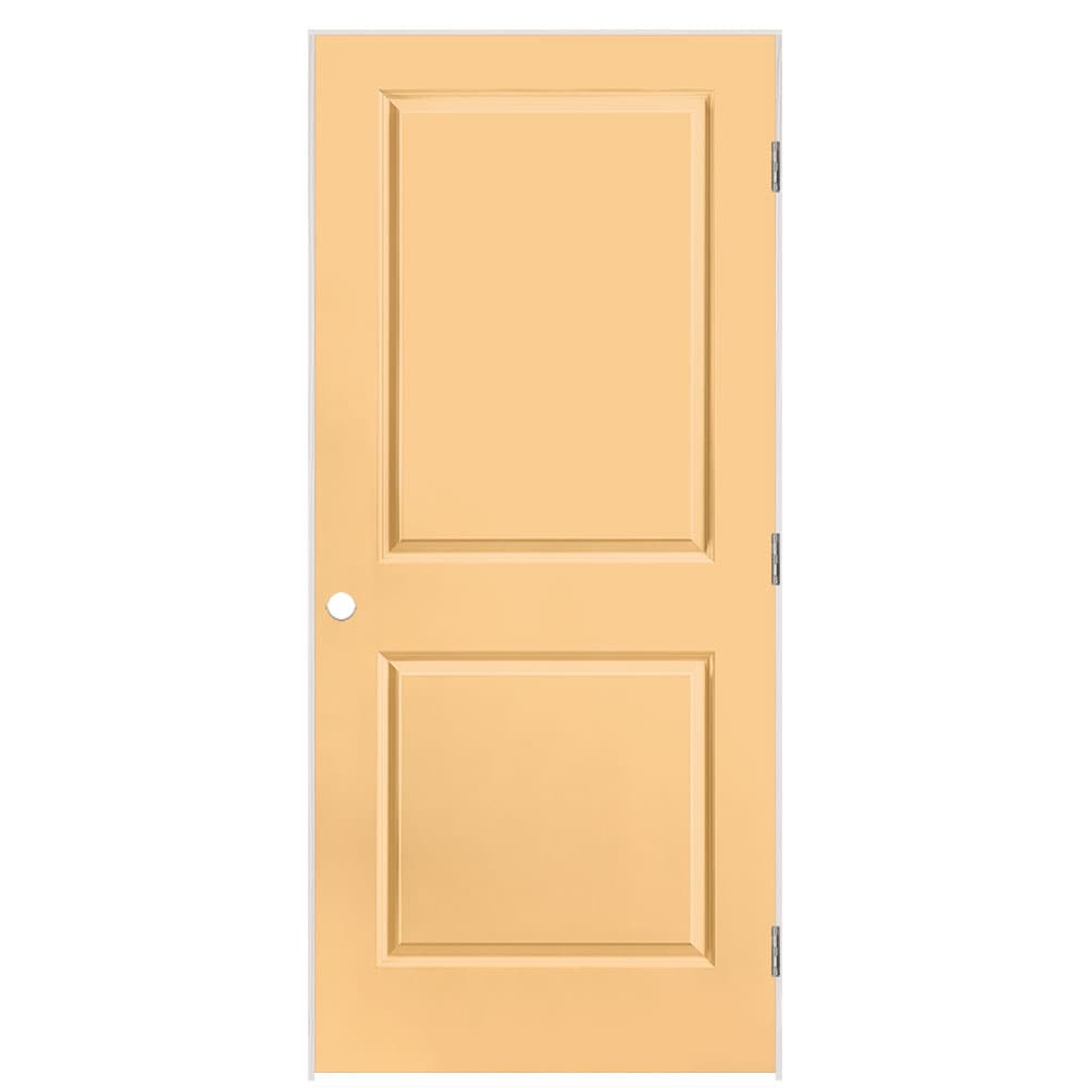 Masonite 1316117 36-in x 80-in Marigold Solid core 2-panel square Left hand Smooth Prefinished Molded composite Flat Jamb Single Prehung Interior Door