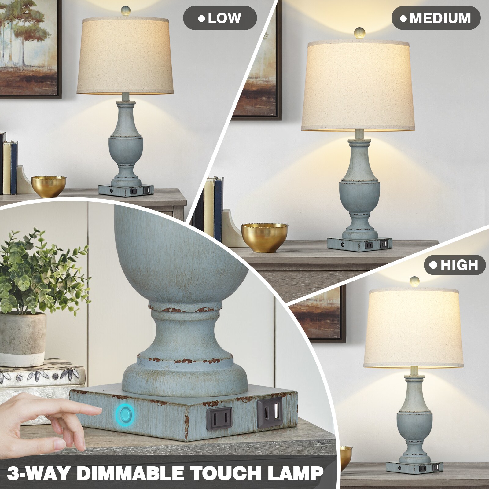 UrFurnishings TD-274 Table-Lamps - View #6