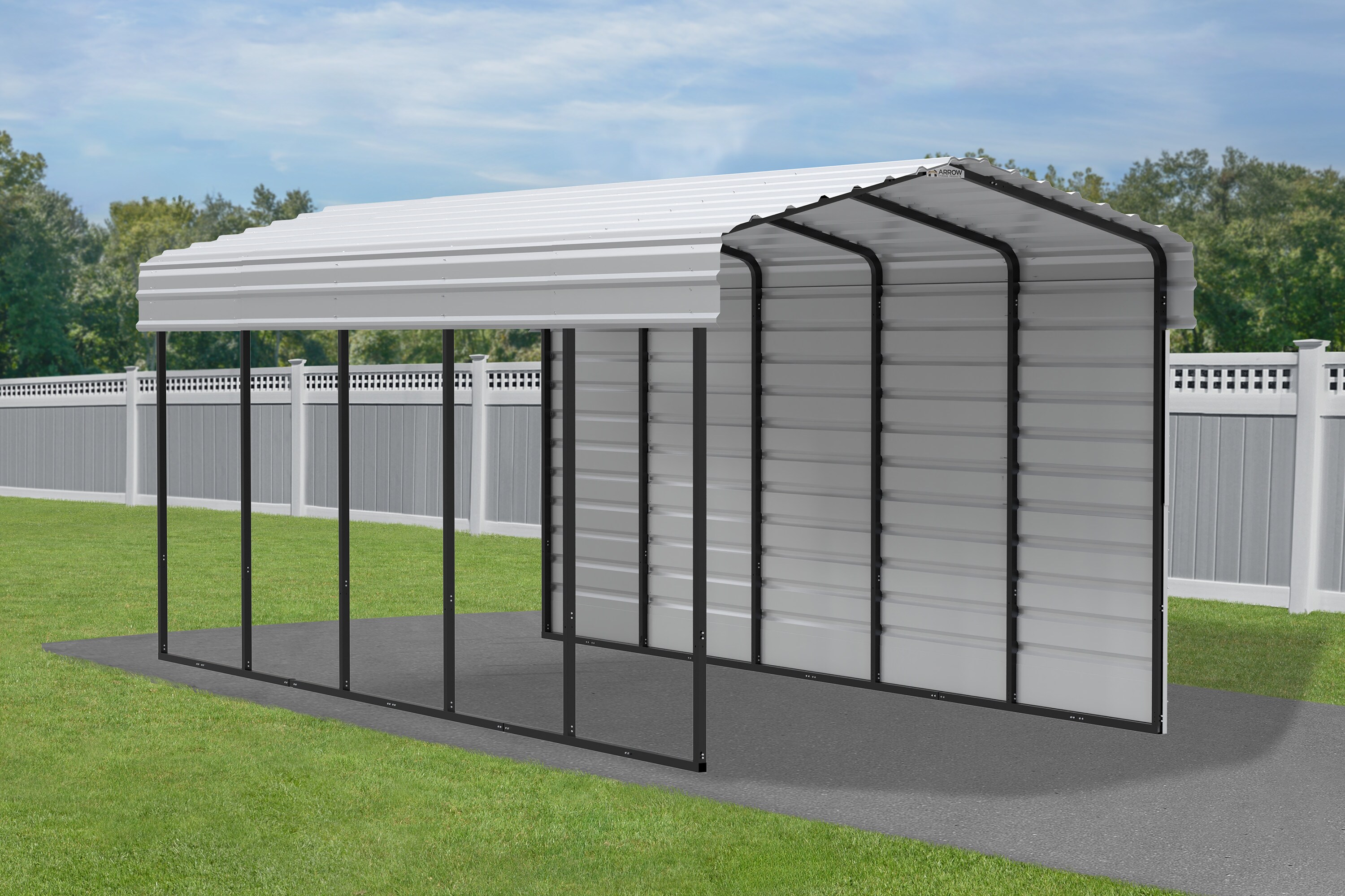 Scotts 4-ft x 4-ft Garden Galvanized Steel Storage Shed in the Metal ...