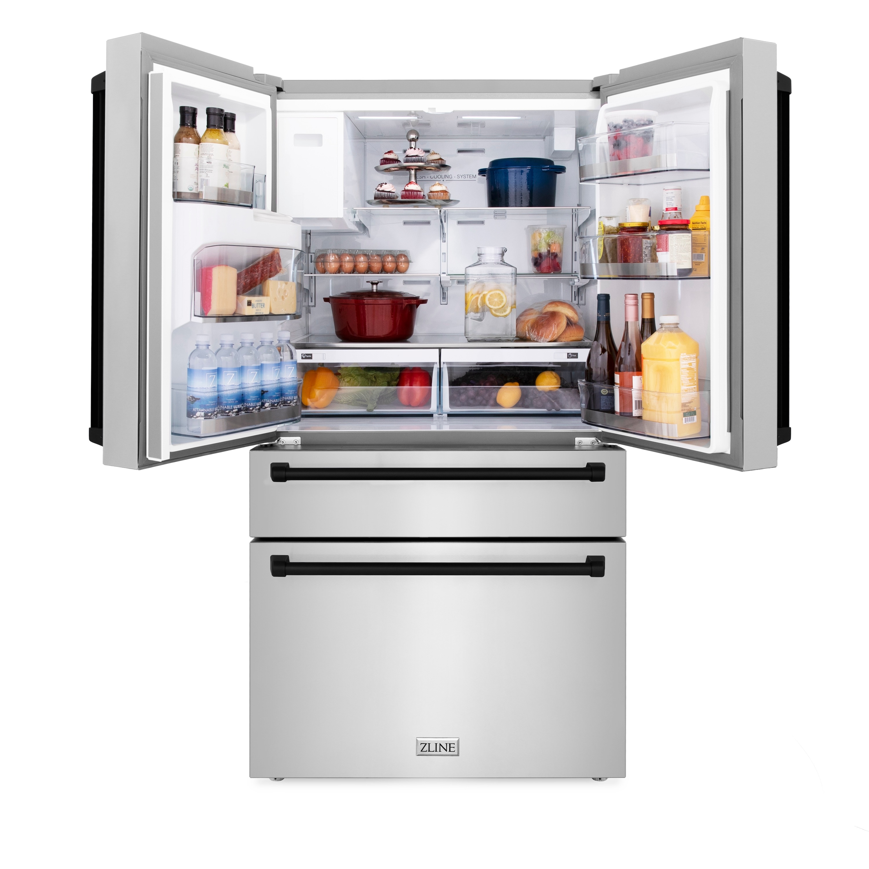 ZLINE KITCHEN & BATH RFMZ-W-36-MB French-Door-Refrigerators - View #5