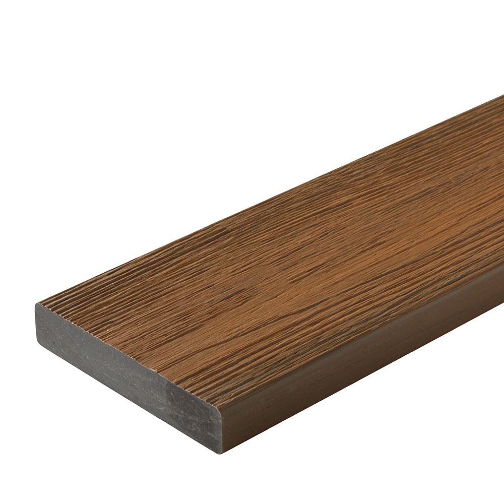 Fortress Building Products 143062010F 1-in x 5-in x 20-ft Oasis Palm Brown Square Composite Deck board