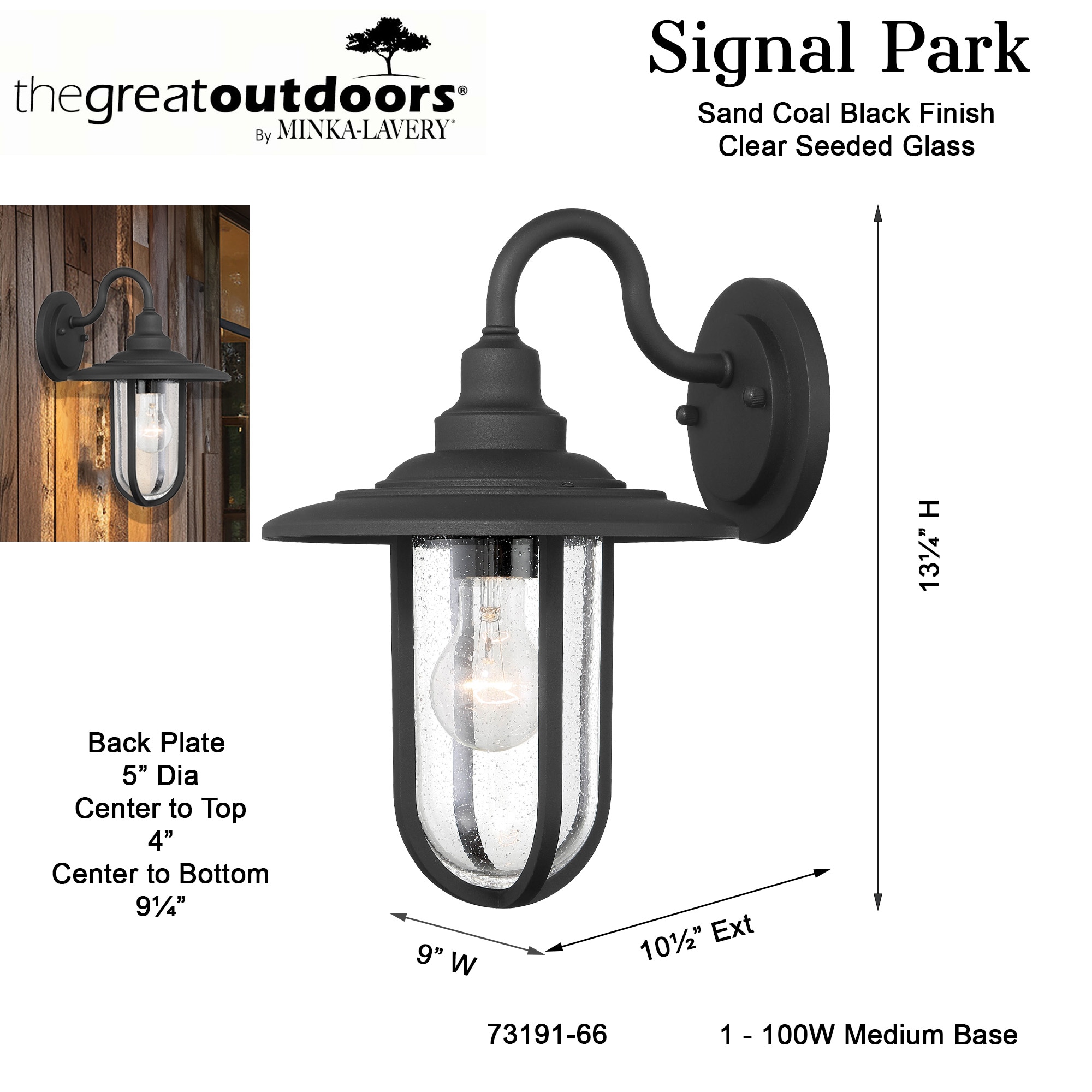 Minka Lavery 73191-66 Outdoor-Wall-Lighting - View #3
