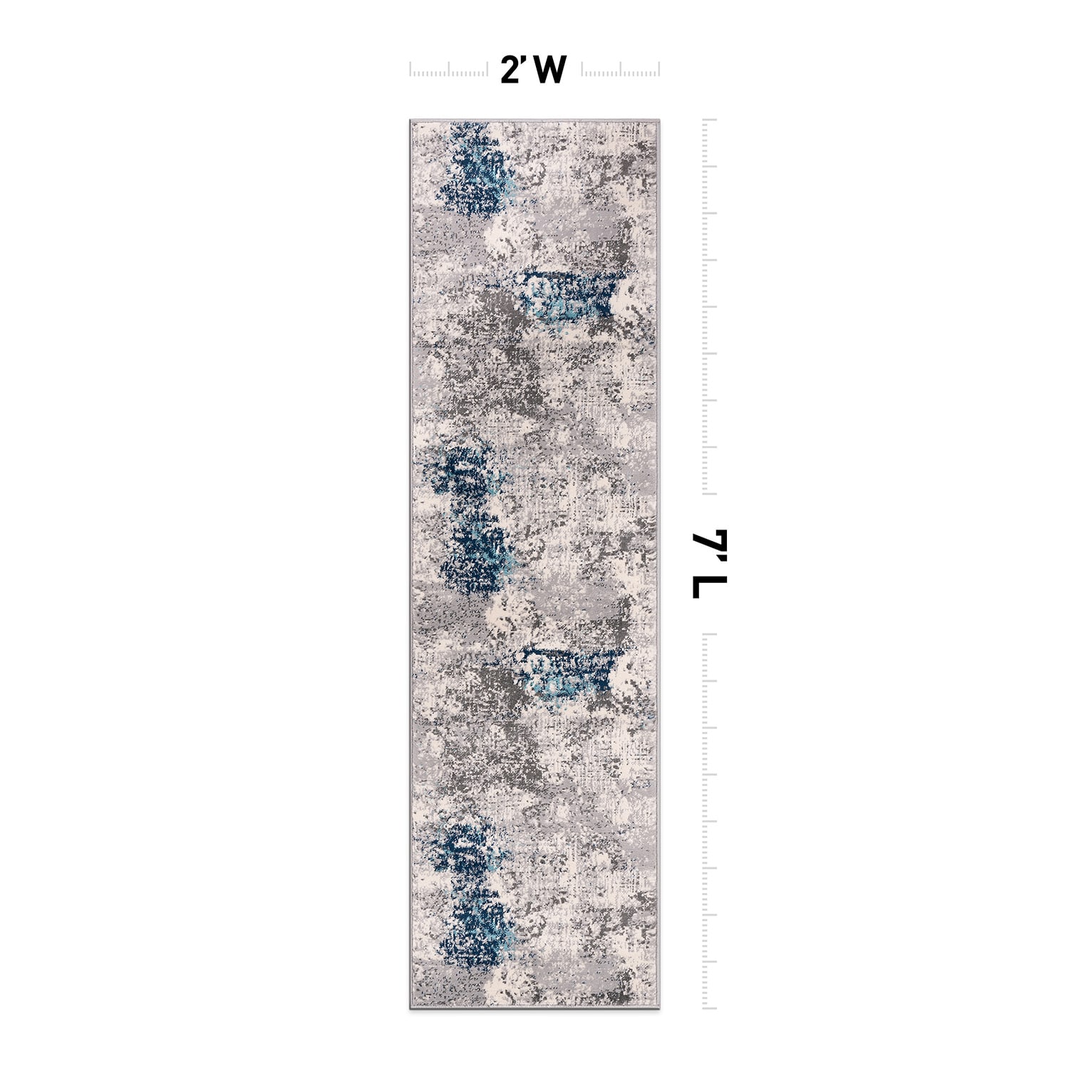 World Rug Gallery 4050BLUE2X7 rugs - View #2