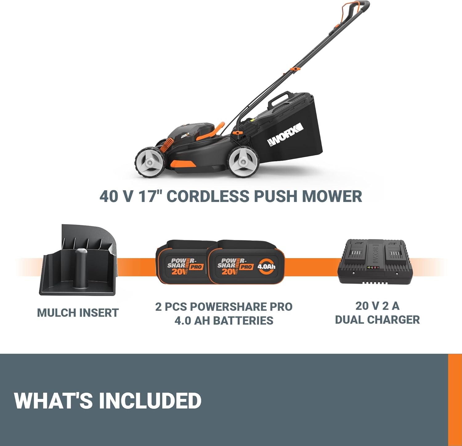 WORX WG743 Cordless-Elec-Push-Mowers - View #11