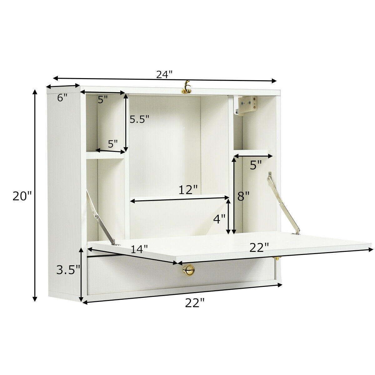CASAINC WF-HW65835WH-LA desks - View #7