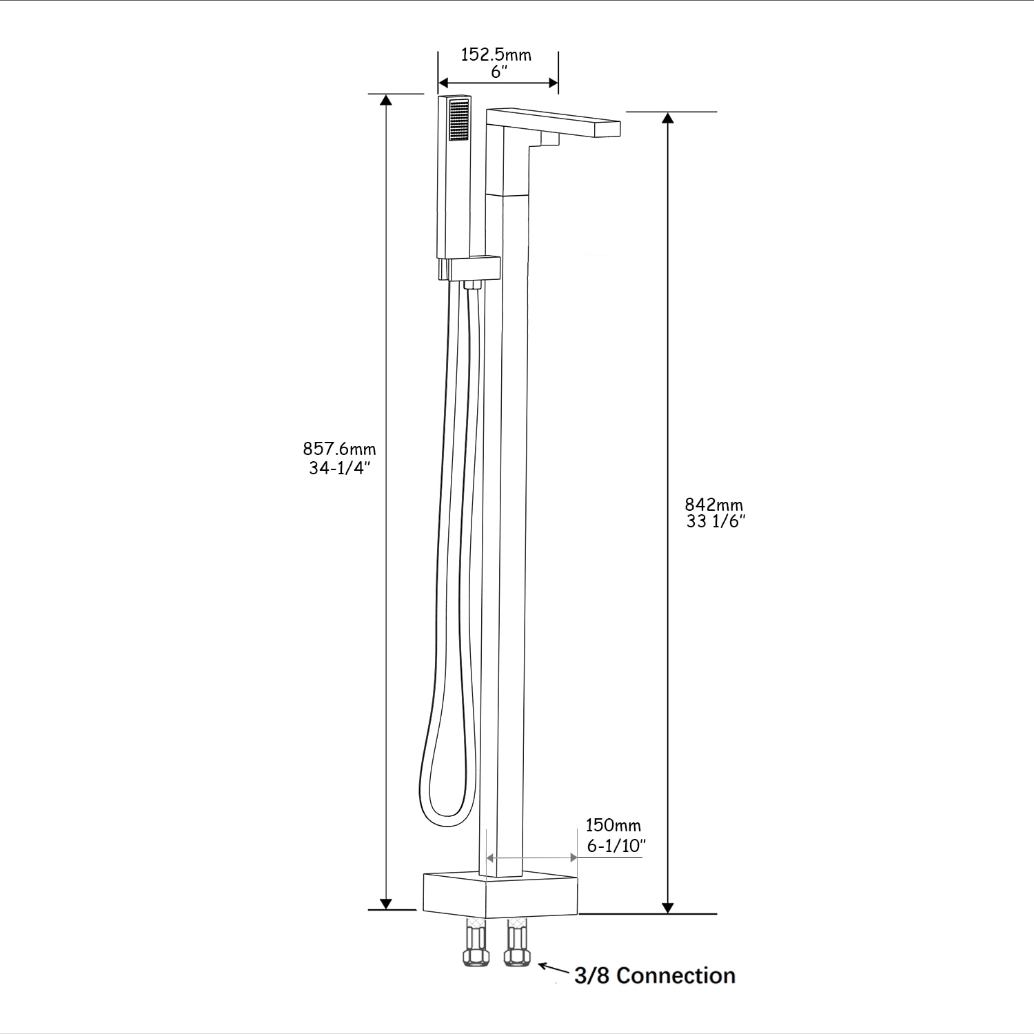 Maincraft HHK021TG Roman-Tub-Faucets - View #3