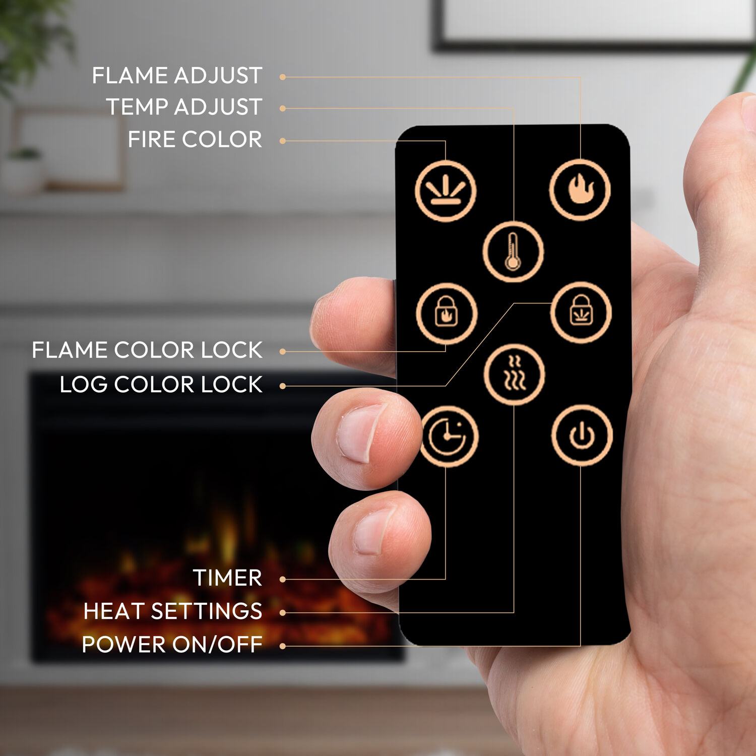 Cambridge CAM5332-1WHTLG3 Electric-Fireplaces - View #2
