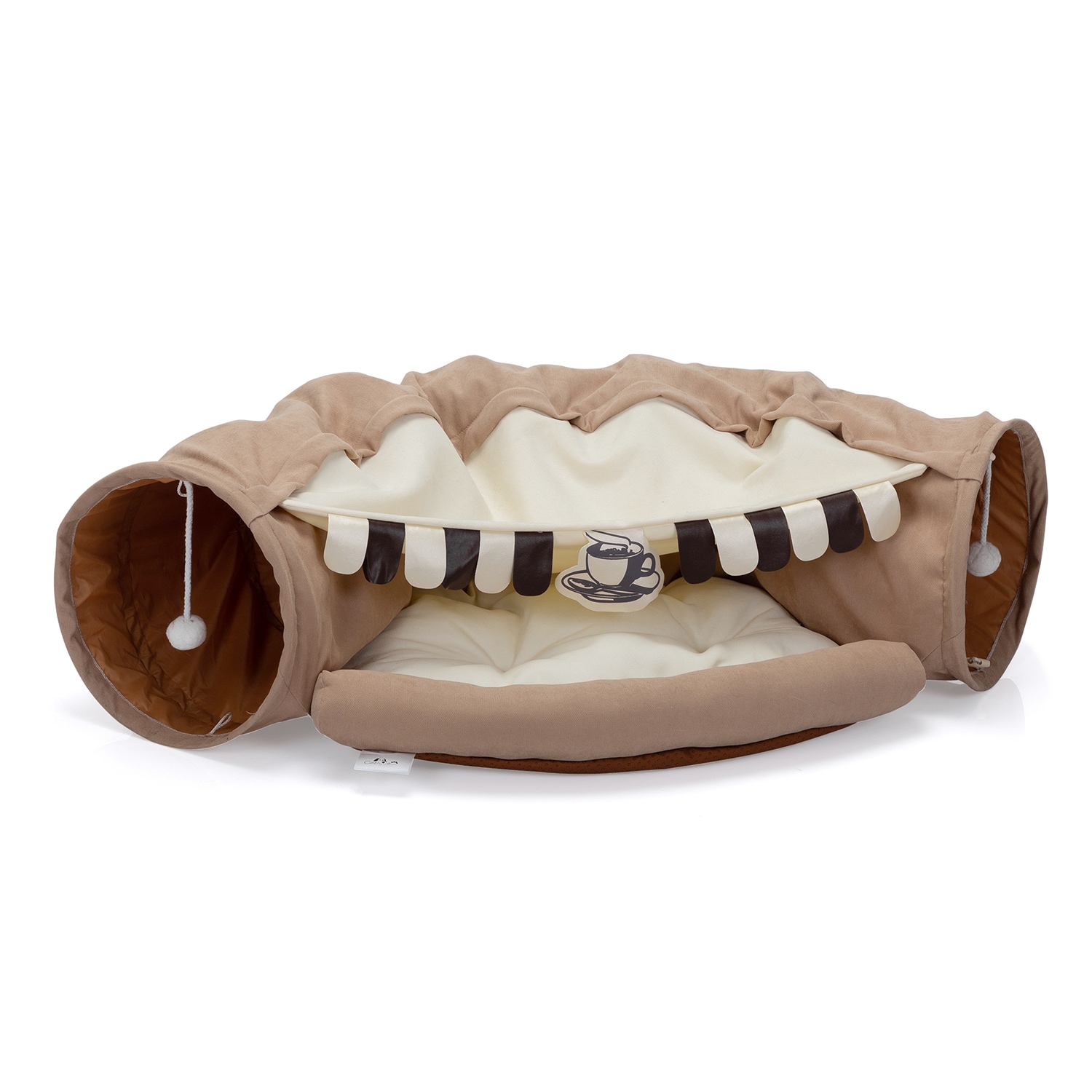 Mondawe MO-1P153960 Brown Polyester Sofa Cat Bed ( Small )