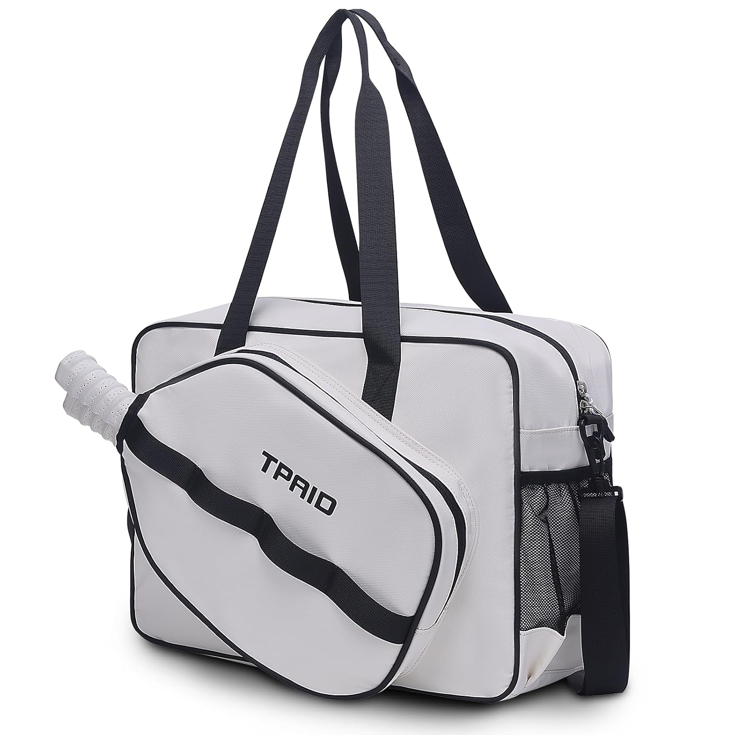 KINGSLONG - Pickleball Sling Tote Bag Fits 2 Paddles with Dry-Wet Separation Shoe Compartment and...