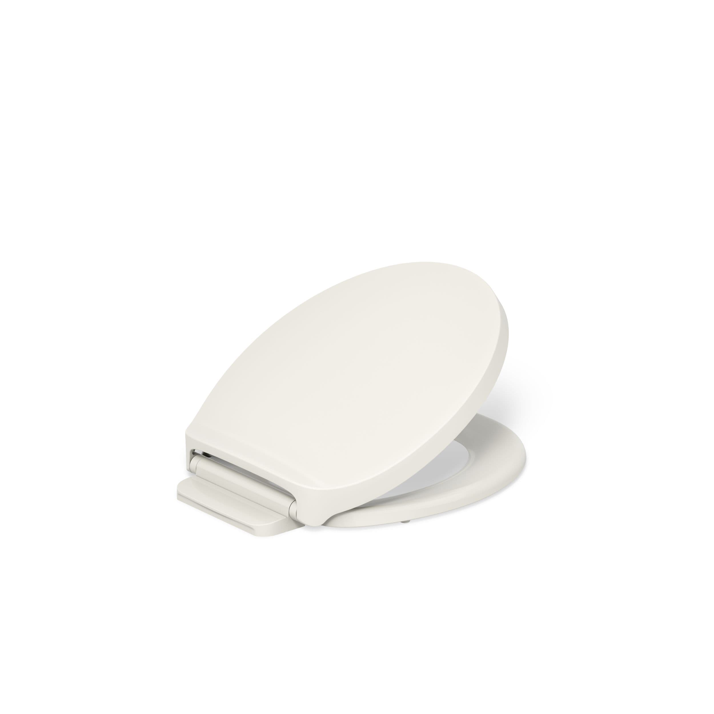 KOHLER Drift Plastic Biscuit Round Soft Close Toilet Seat