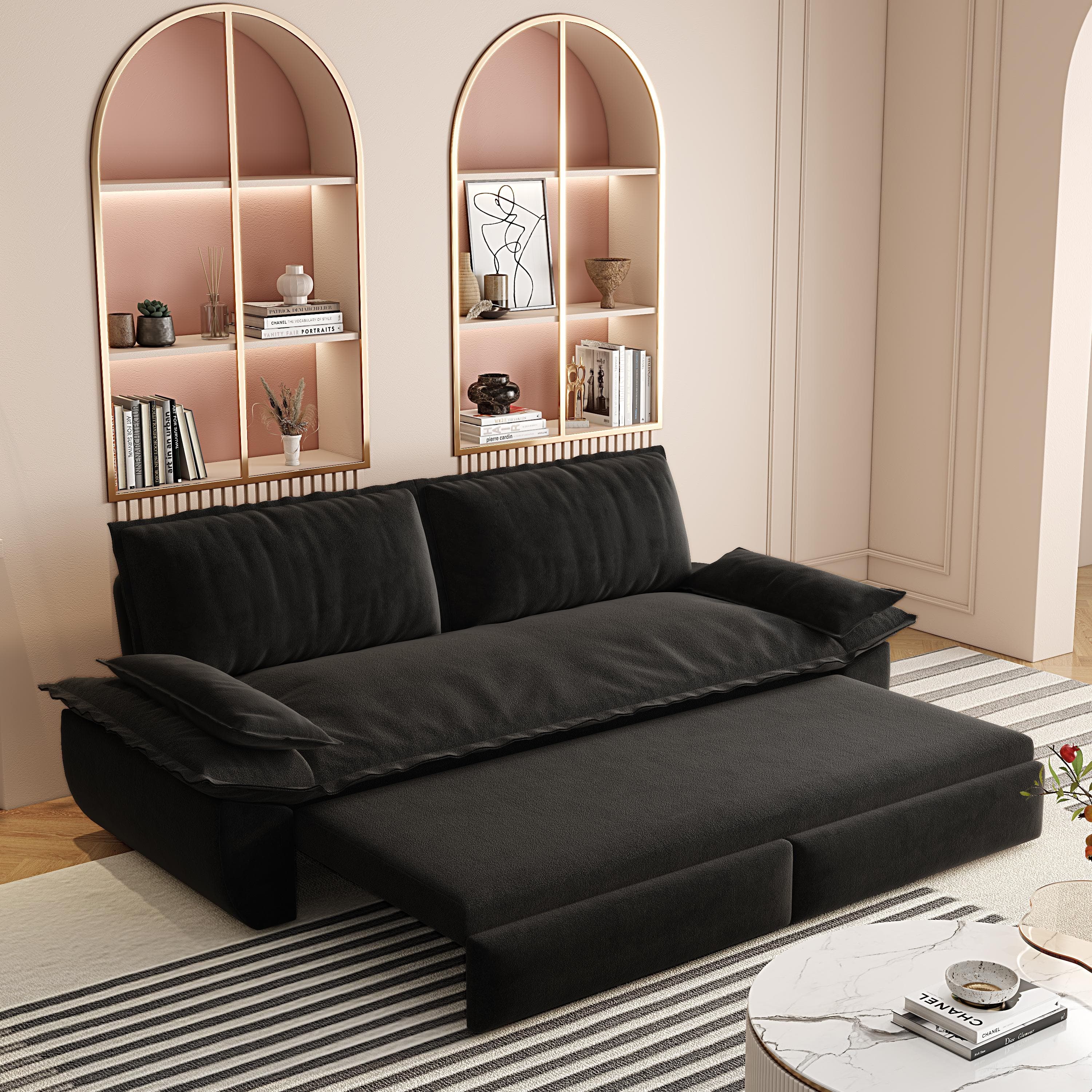 Homy Casa SBAN-BK futons - View #4