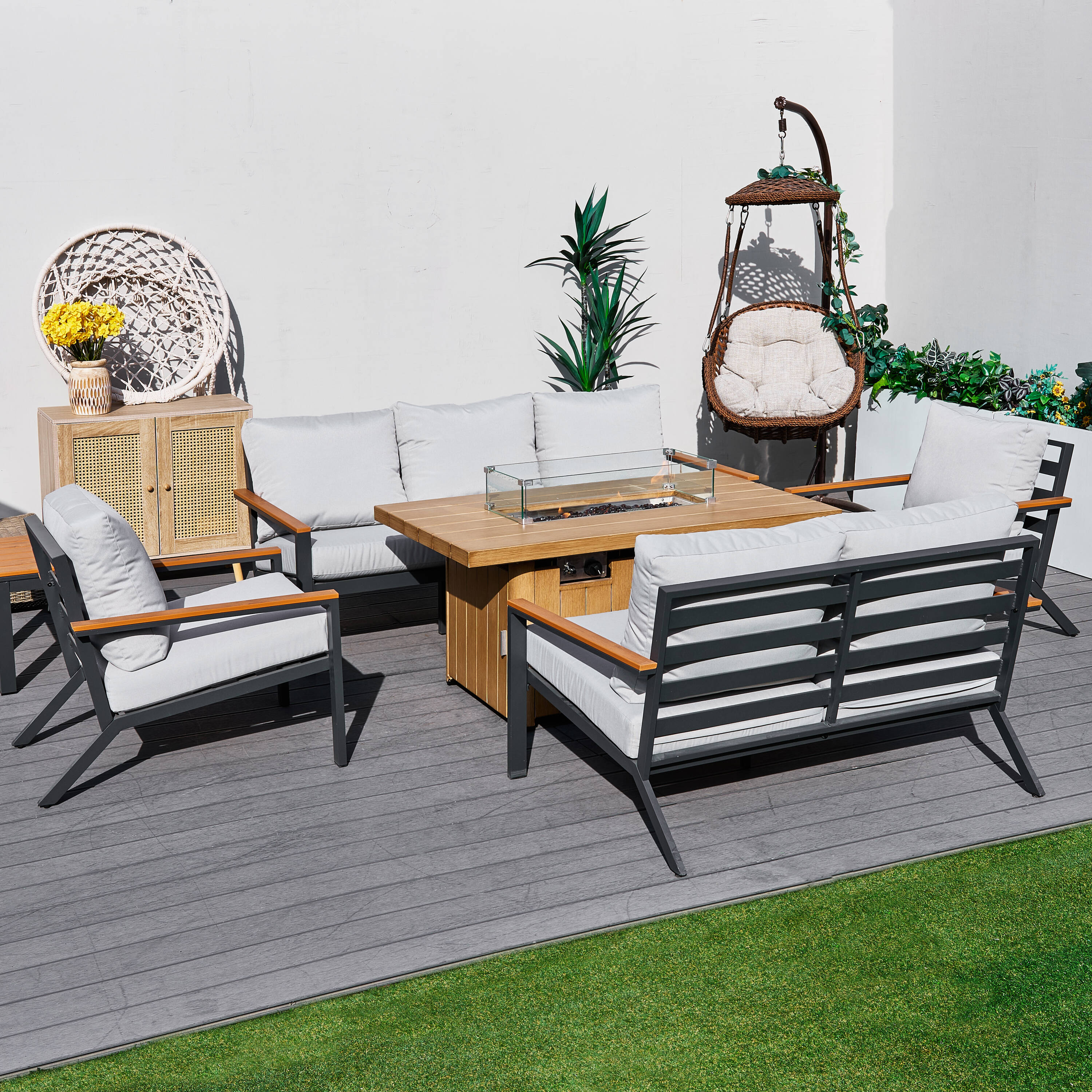 Direct Wicker DWS-2481&2334-BR Patio-Conversation-Sets - View #6