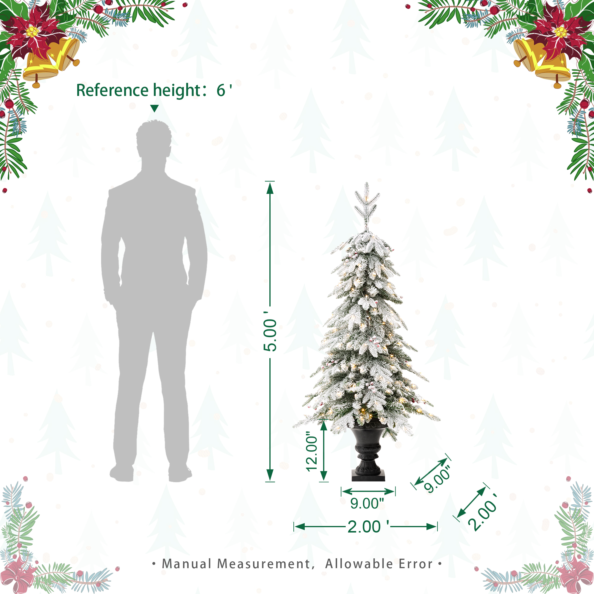 Glitzhome 2030800017 Artificial-Christmas-Trees - View #7