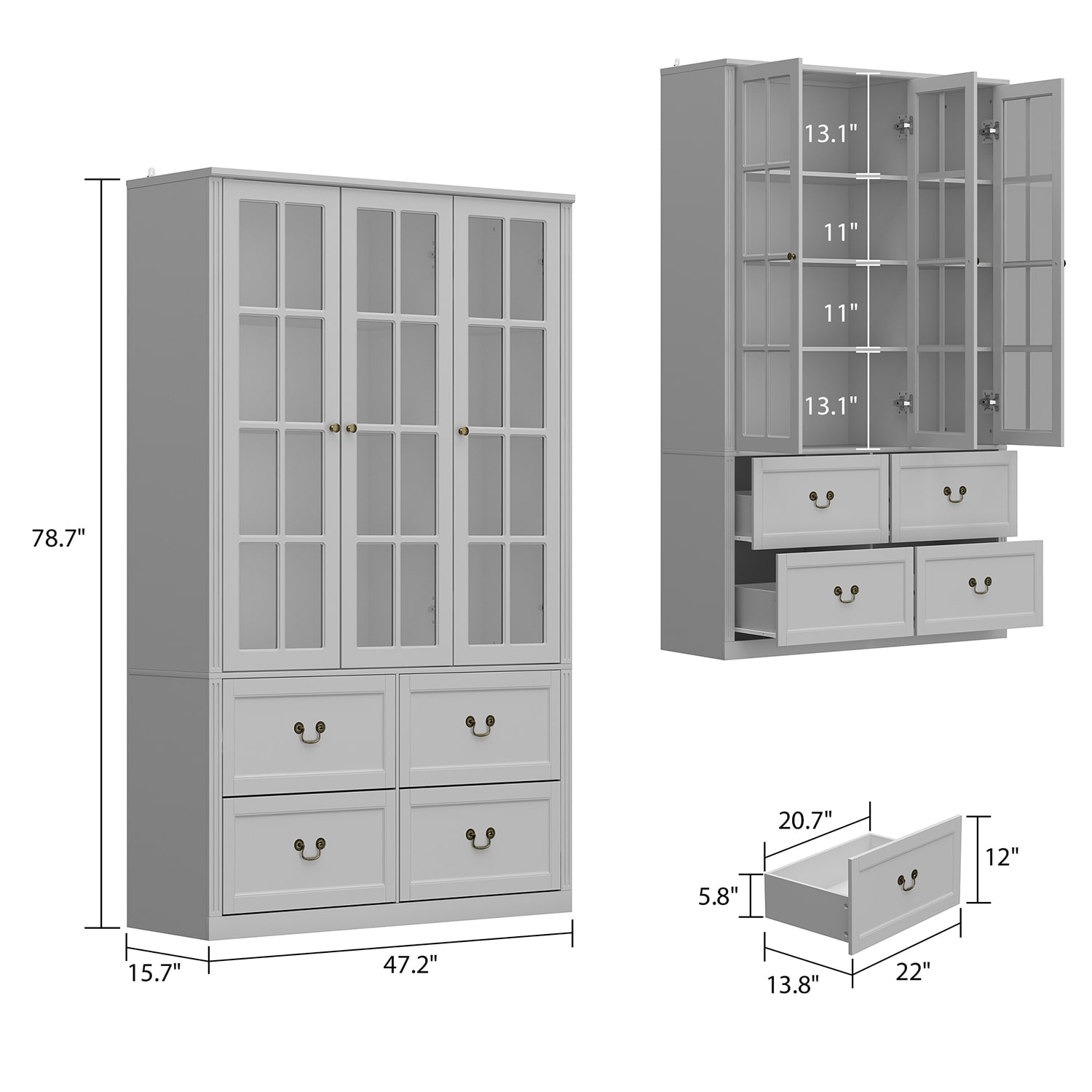 FUFU&GAGA JH0315-05+06 bookcases - View #12