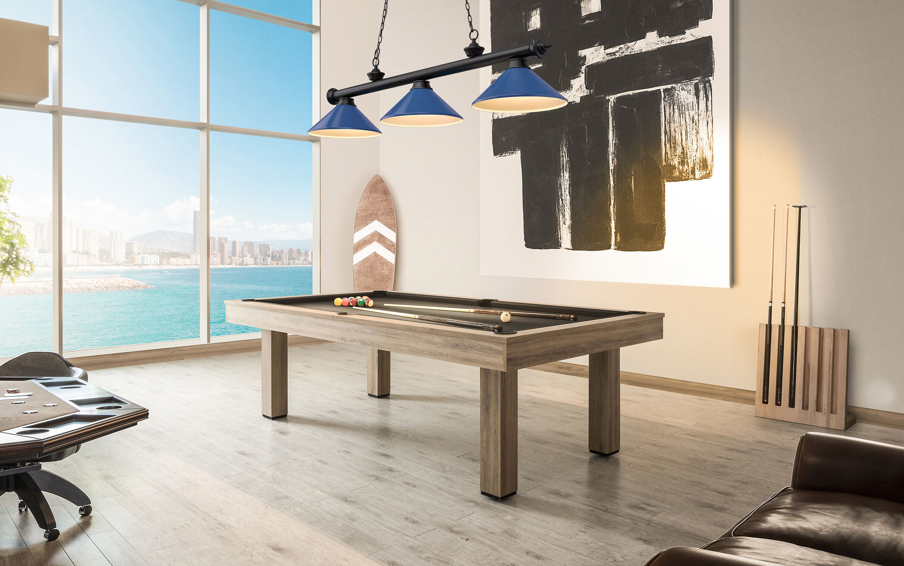 Z-Lite 2306-3MB-MNB Pool-Table-Lighting - View #7