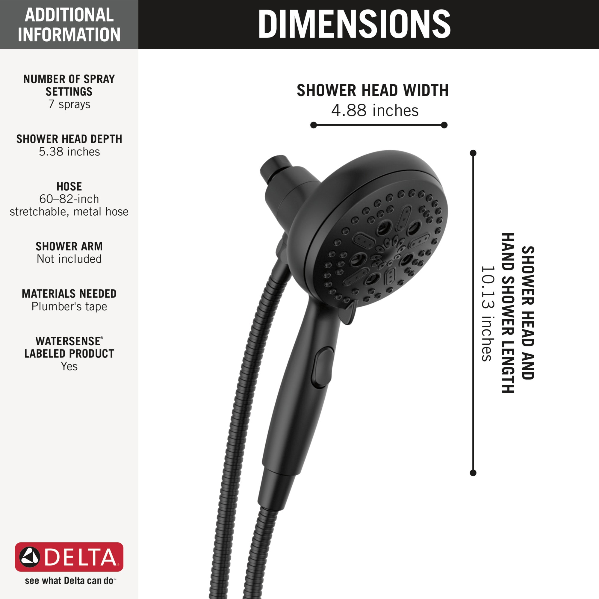 Delta 54810-BL-PK Fixed-Showerhead - View #18