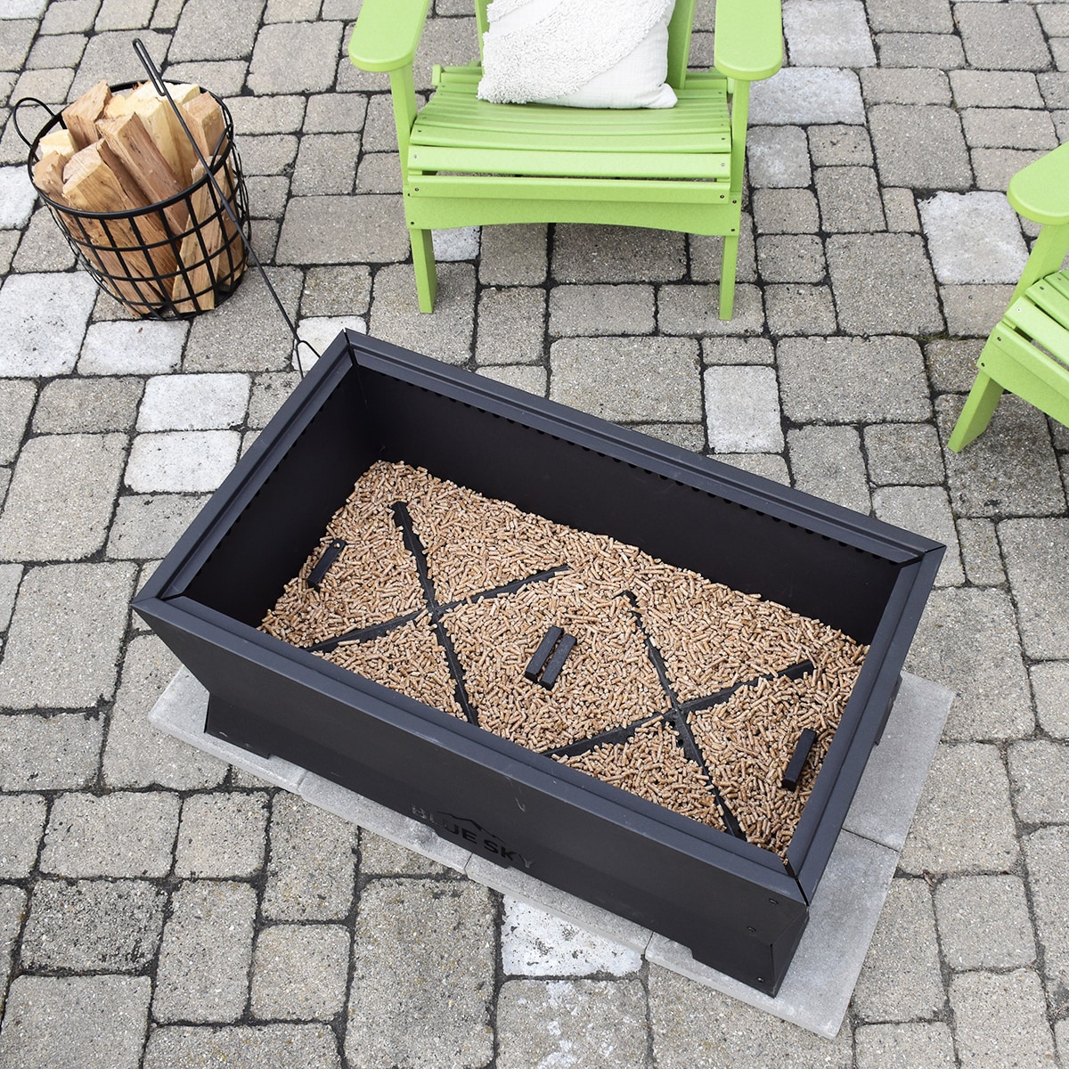 Blue Sky Outdoor Living SFP382216R-B Outdoor-Woodburning-Firepits - View #12