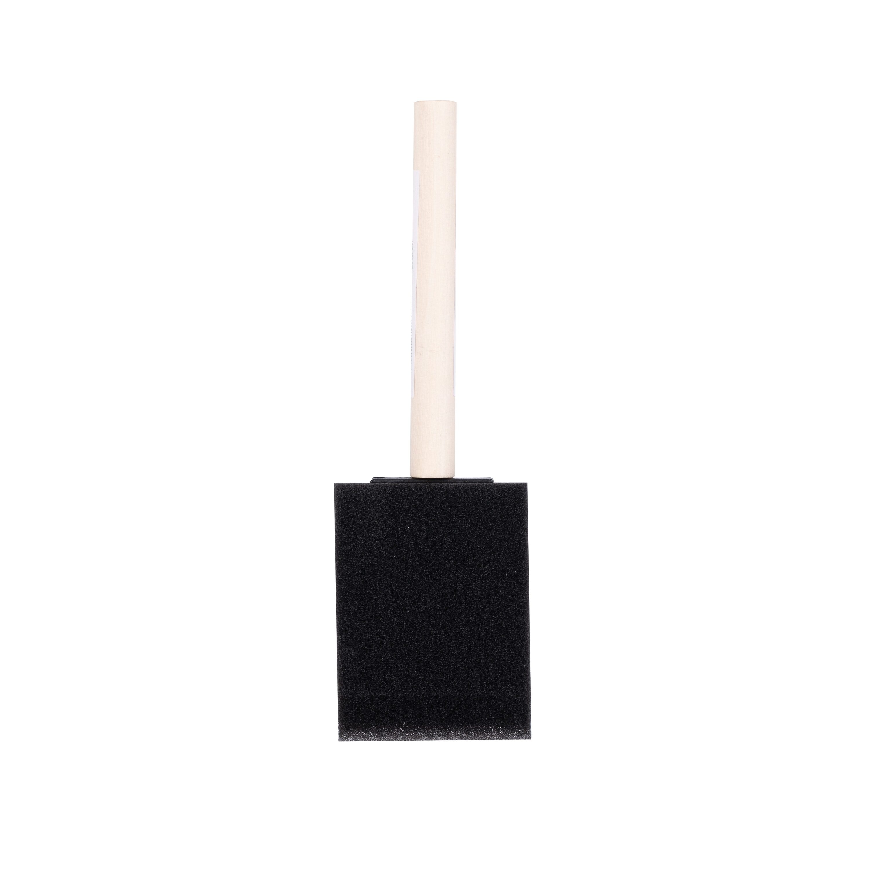 200 Pack Foam Brush Bulk Foam Paint Brushes Sponge Black Foam Brushes for  Painting 1 Inch with Handle Wood Grip Foam Art Paintbrushes for Paint  Crafts Art Acrylics Stains