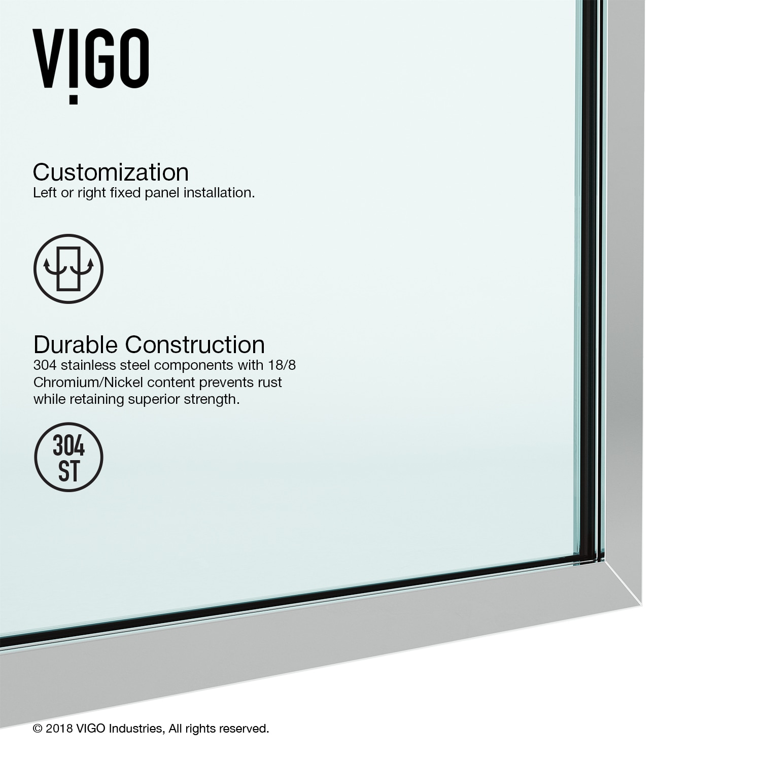 VIGO VG6075CHCL3474 Shower-Doors - View #8