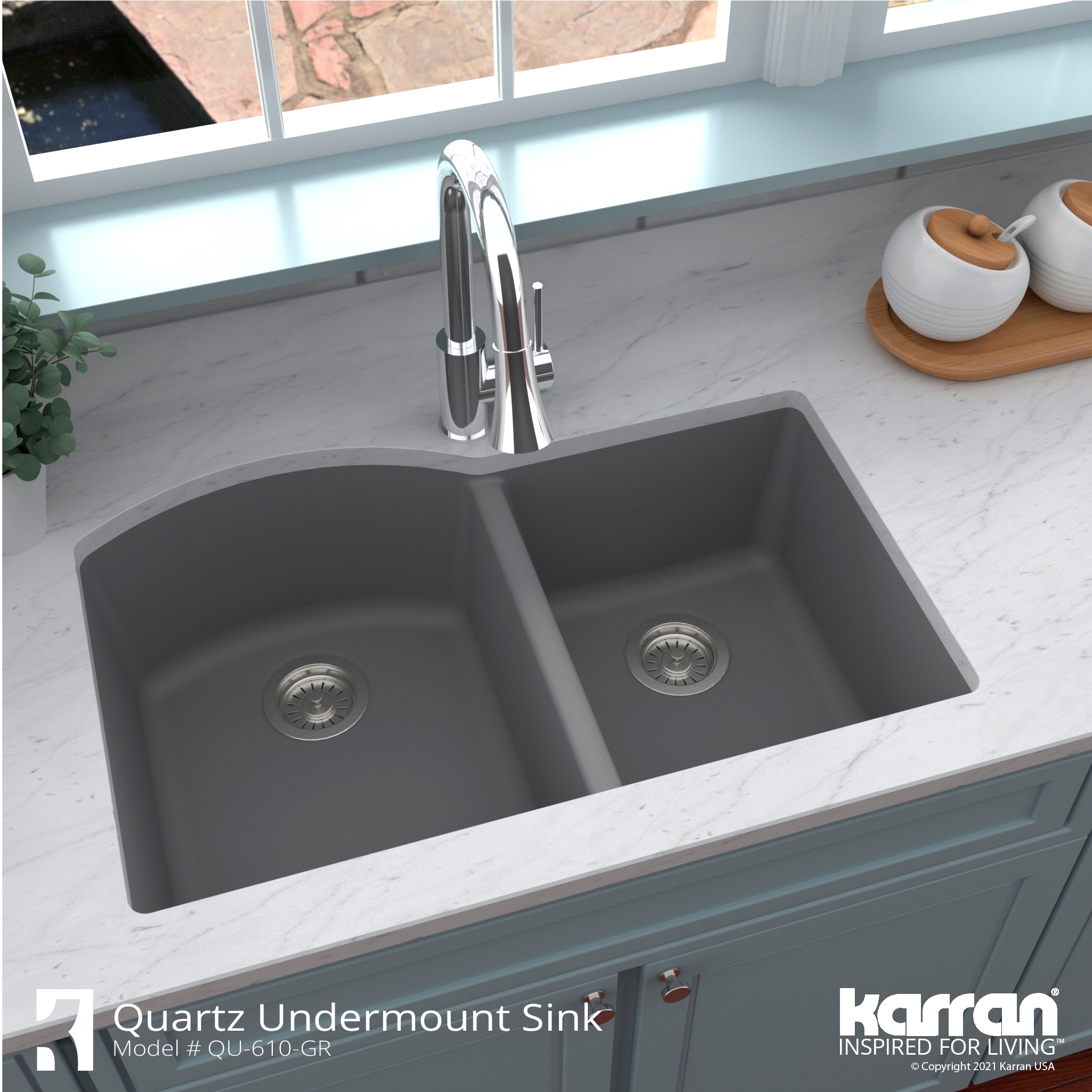 Karran QU-610-GR Kitchen-Sinks - View #6