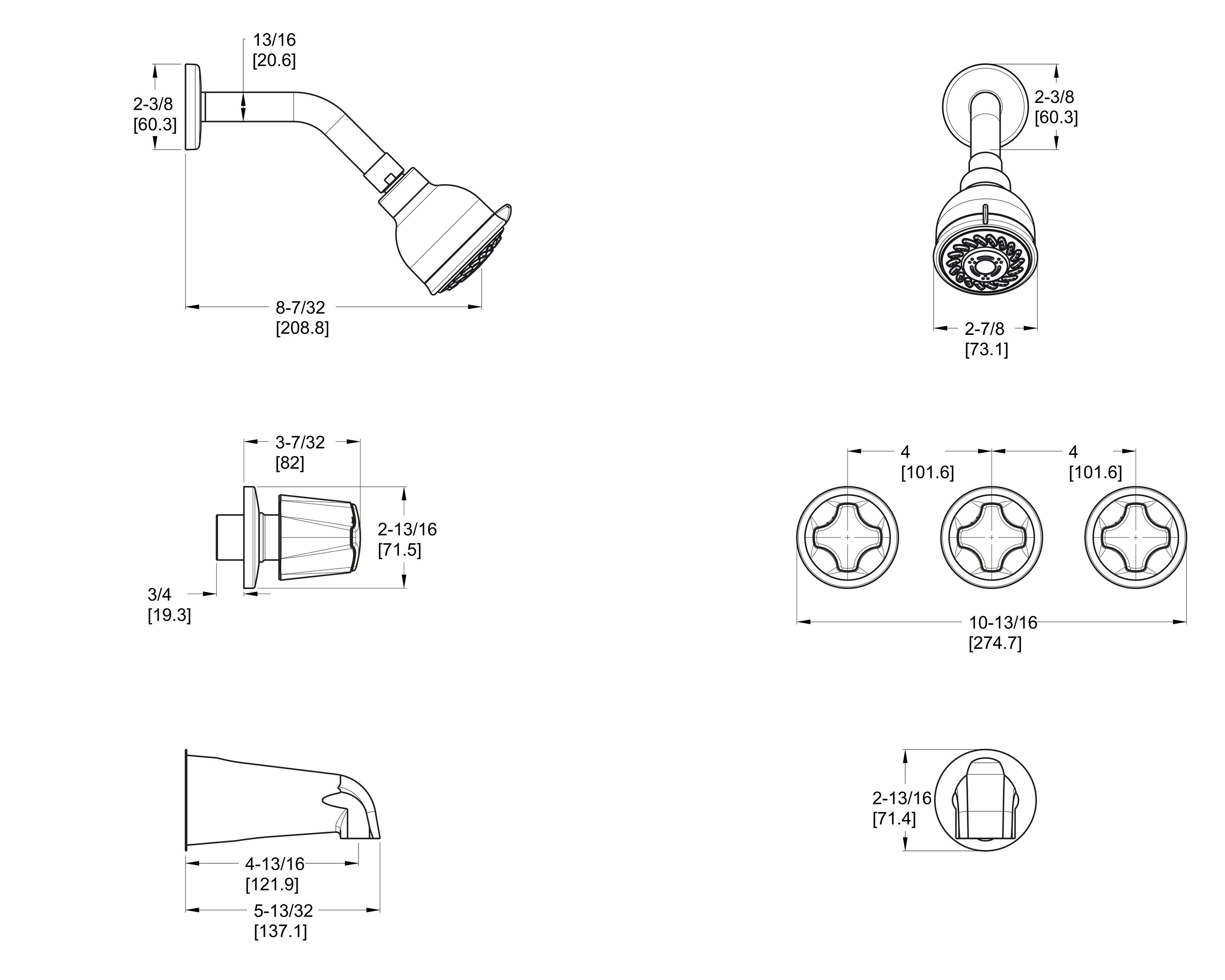 Pfister LG01-3110 Tub-Shower-Faucets - View #10