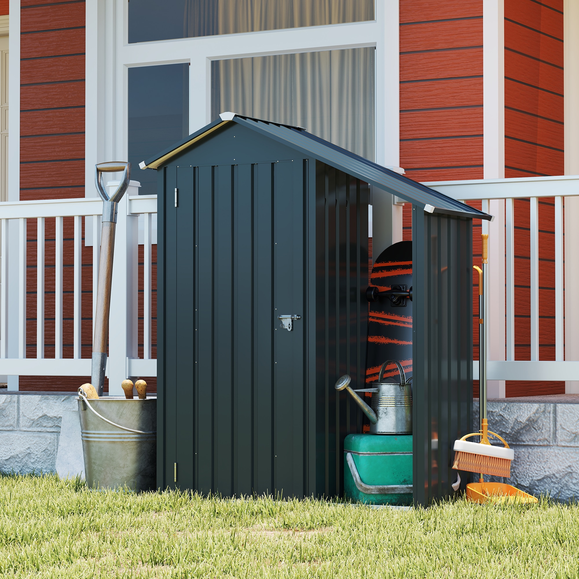 Mondawe MO-CP-83839 Metal-Storage-Buildings-Sheds - View #3