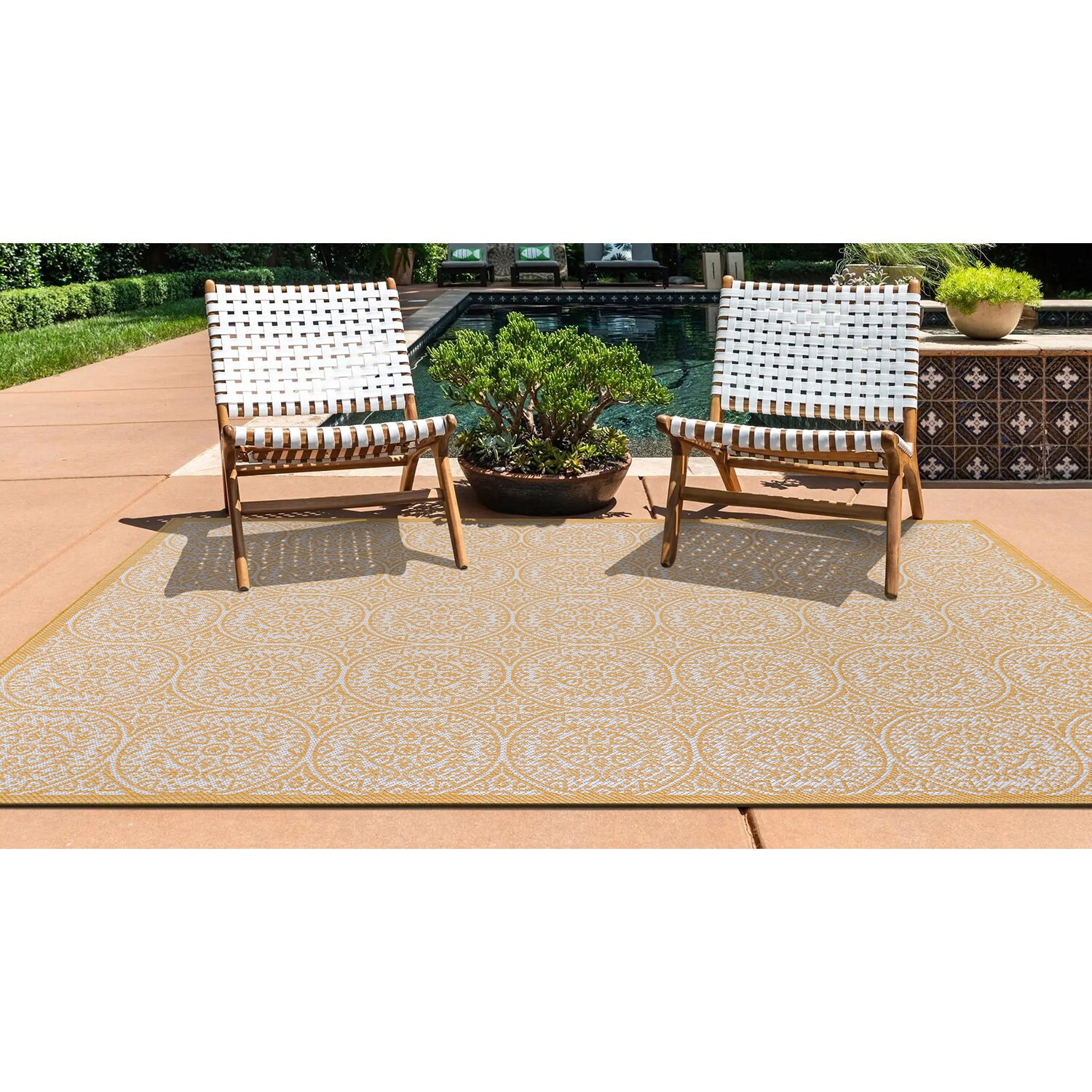 World Rug Gallery 121YELLOW8X10 rugs - View #8