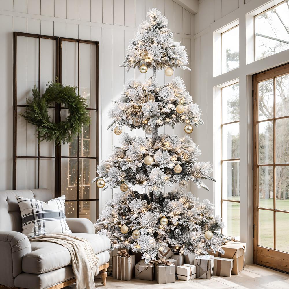 LuxenHome WHAP2055 Artificial-Christmas-Trees - View #2