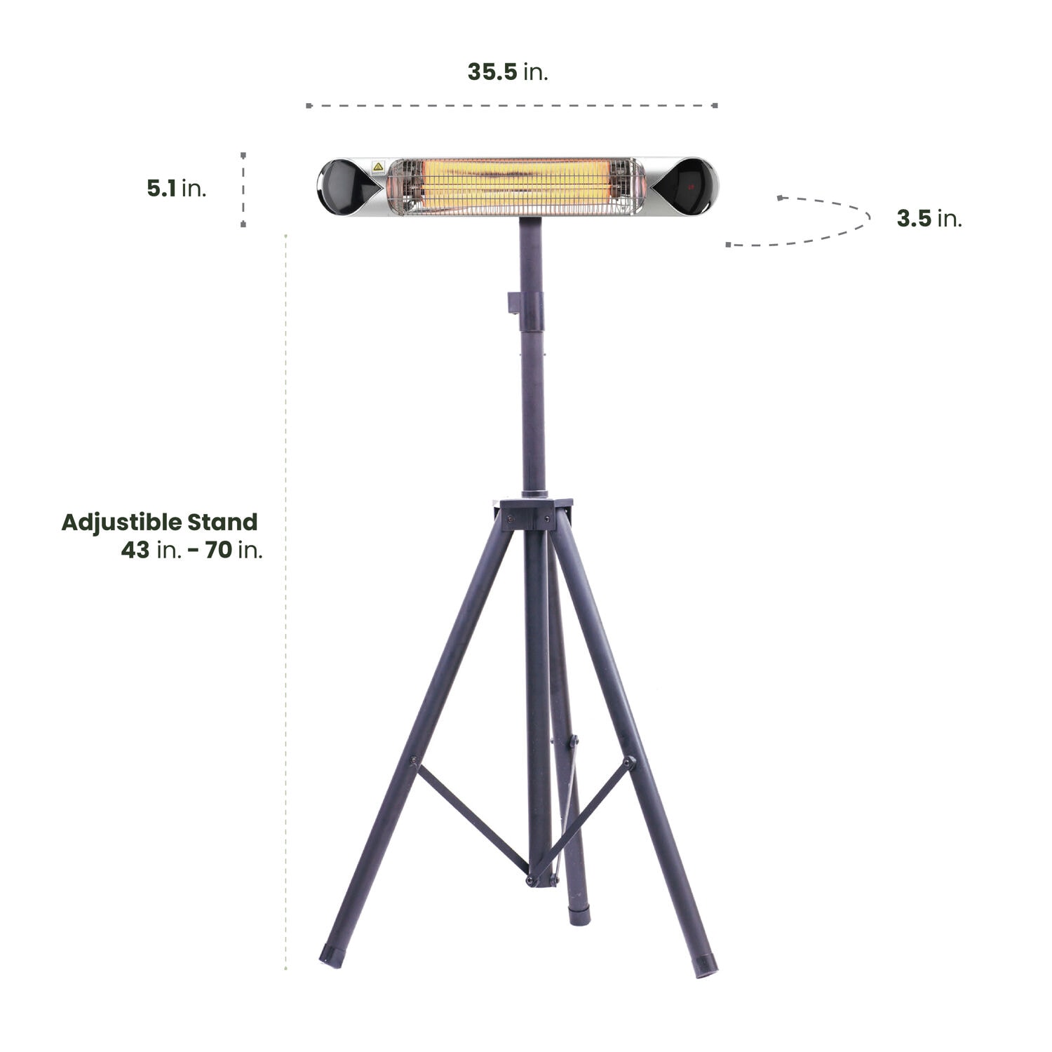 Hanover HAN1051ICSLV-TP Outdoor-Electric-Patio-Heaters - View #2