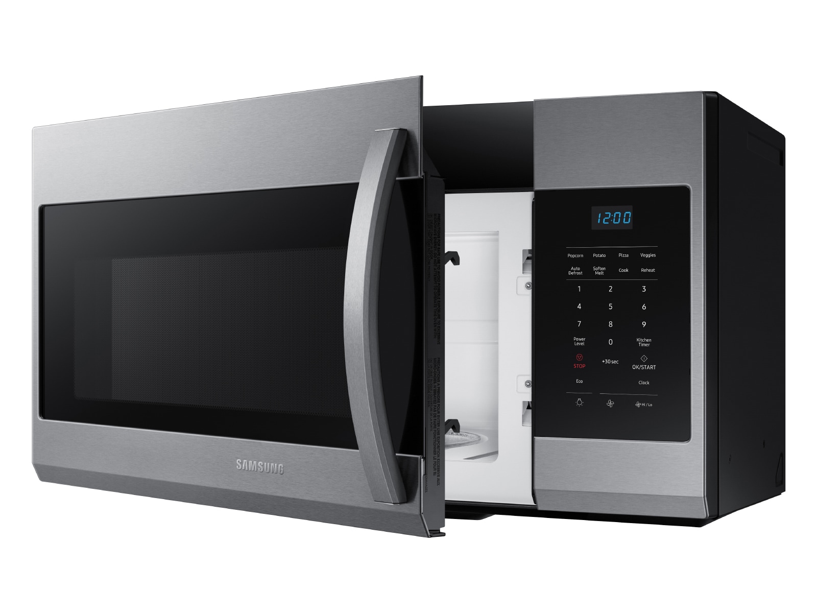 Samsung 1.7-cu ft 1000-Watt Over-the-Range Microwave (Fingerprint Resistant  Stainless Steel) in the Over-the-Range Microwaves department at