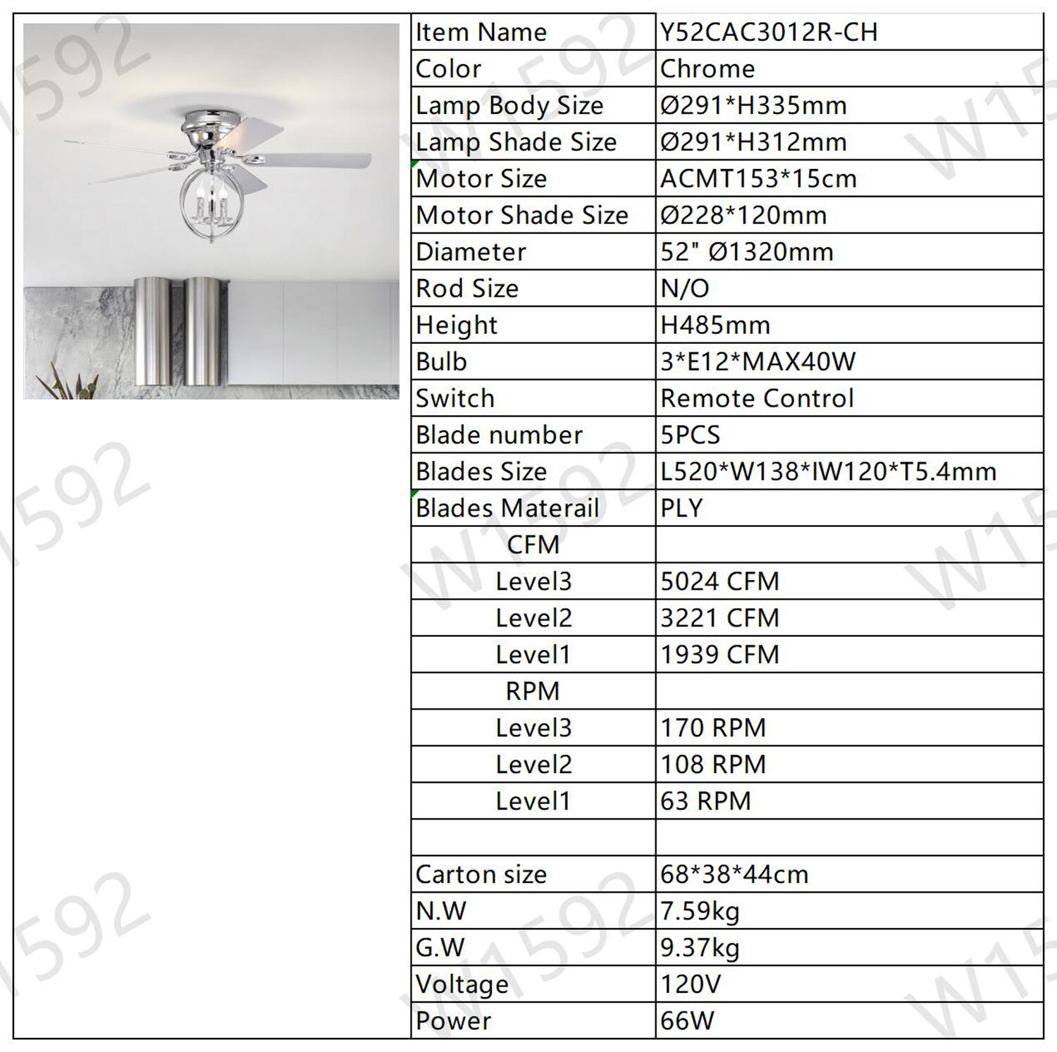 Bybafun YB5700080 Ceiling-Fans - View #10