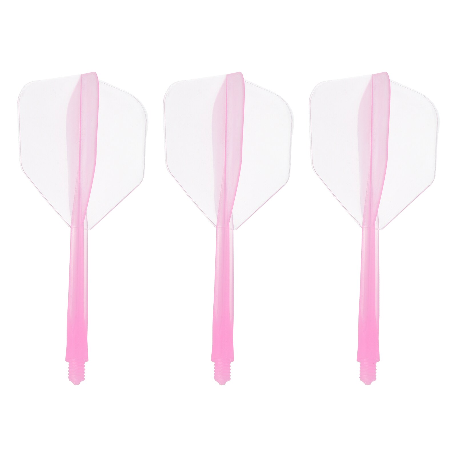 PATIKIL - Integrated Dart Shaft and Flights 3pcs Durable Plastic Dart Flight Set Pink