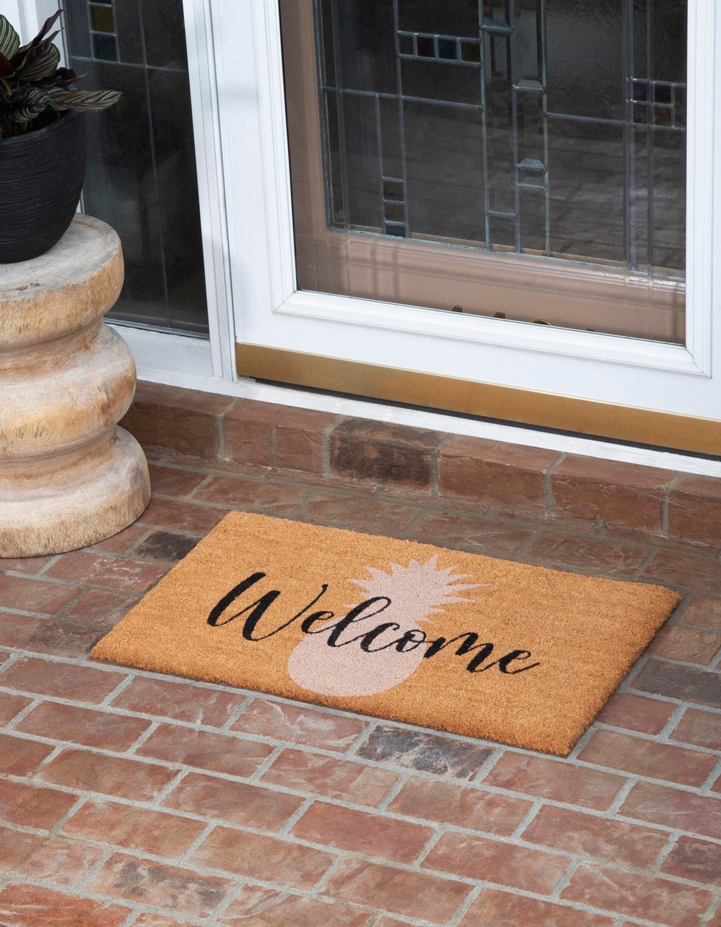 Unique Loom Doormat 2 X 3 Coir Autumn Leaves Indoor/Outdoor Area Rug in the  Rugs department at