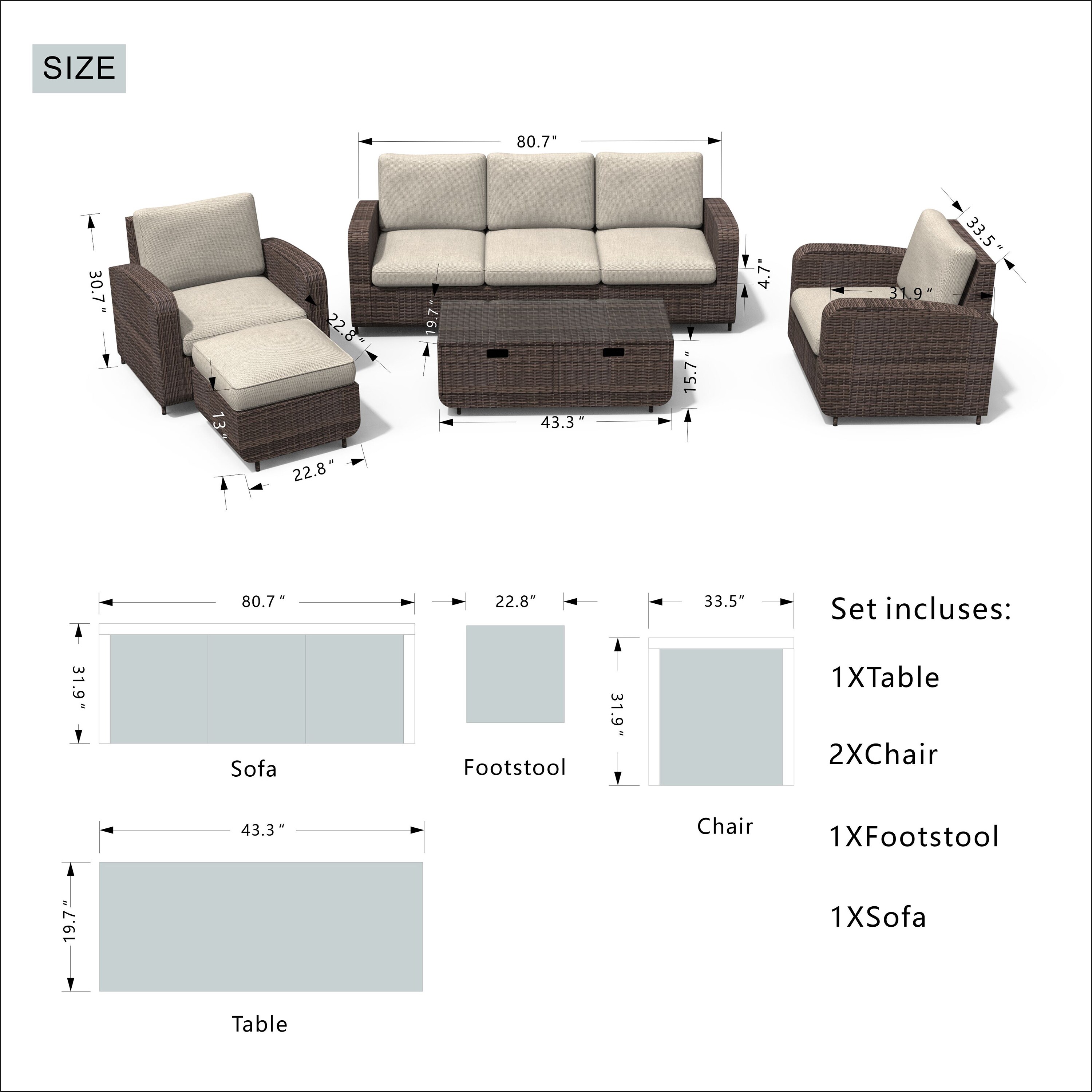 Moda Furnishings MOG-1516R-009 Patio-Dining-Sets - View #11