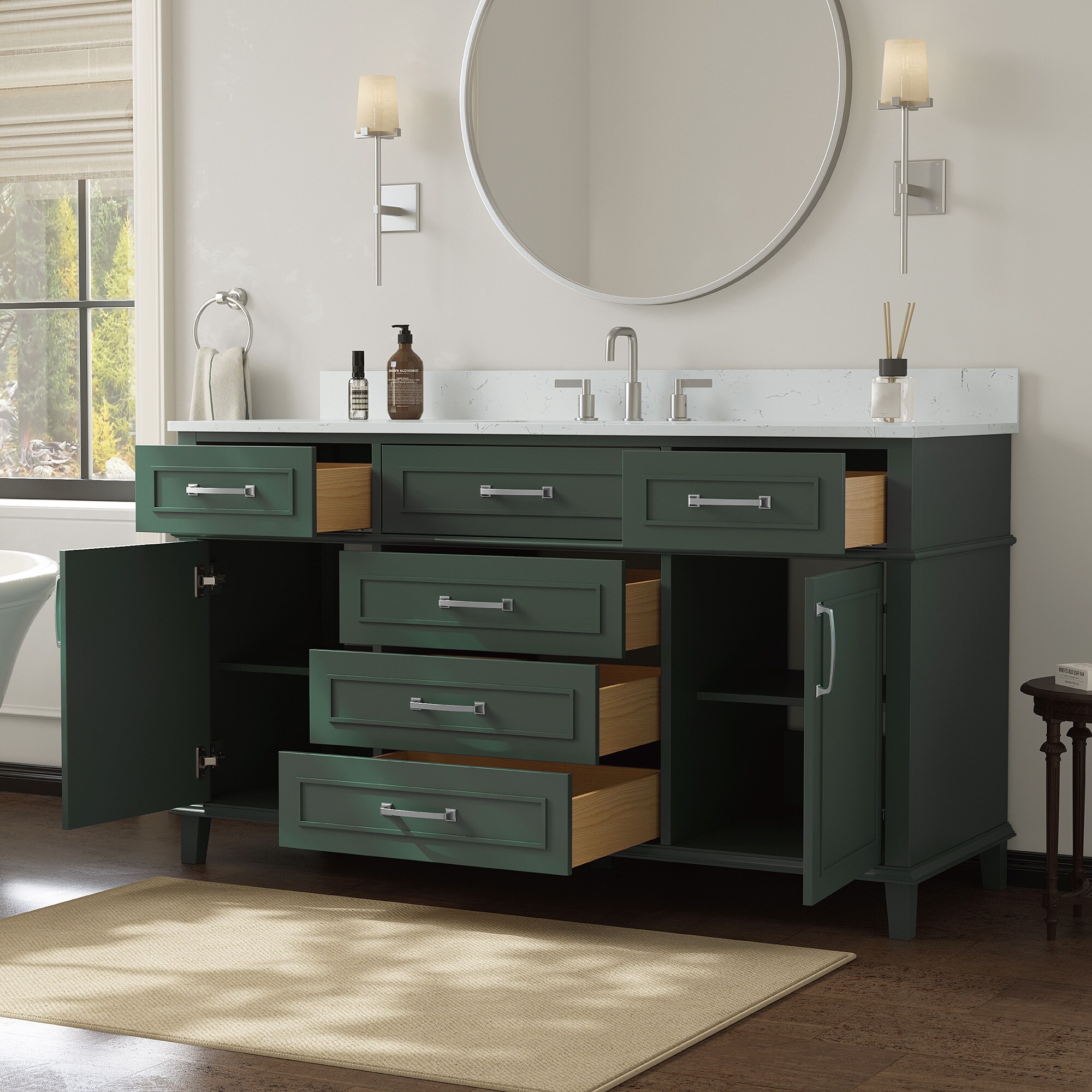 DELUXE LIVING V24026-60SG Bath-Vanity-Combo - View #6