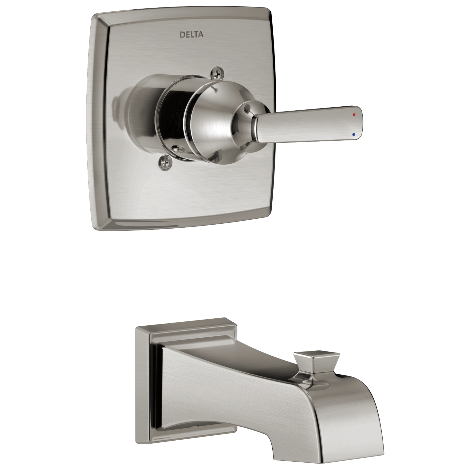 Delta T14164-SS Ashlyn Stainless Steel 3.25-Inches Universal Bathtub/Shower Trim ring 0.5-Inches -ID
