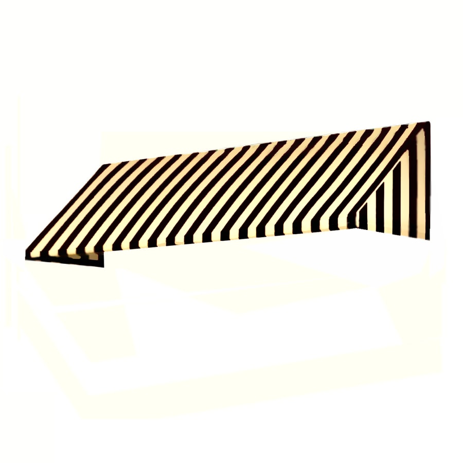 Awntech EF1030-NV-7KW 88.5-in Wide x 30-in Projection x 16-in Height Fabric Striped Window/Door Awning