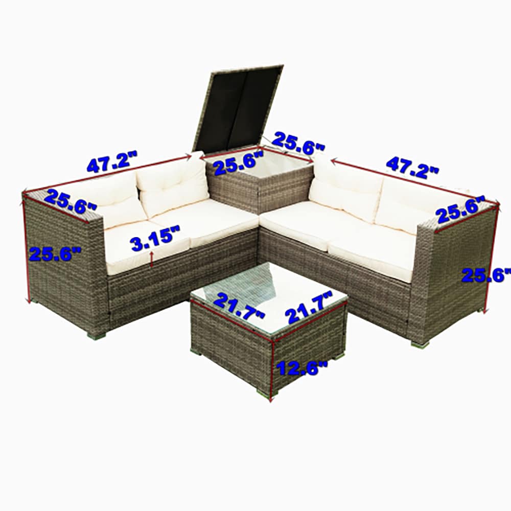 Topcraft PJTC14WH Patio-Conversation-Sets - View #11
