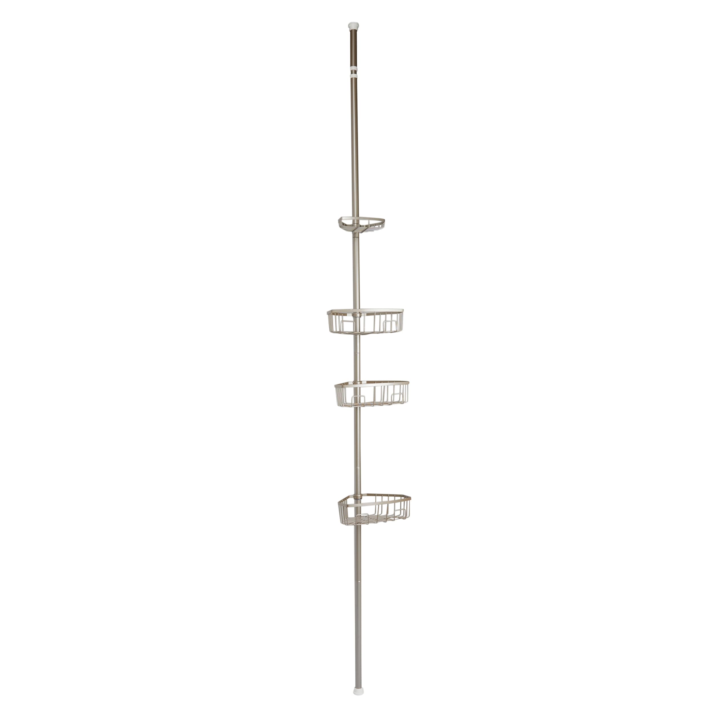 ToccoLeggero Tension Pole Stainless Steel Shower Caddy