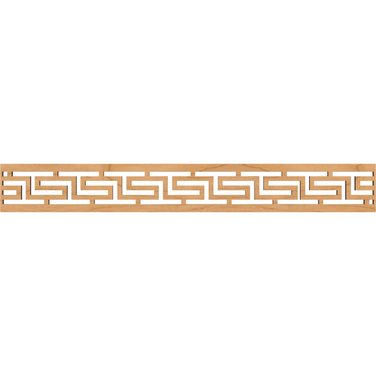 Ekena Millwork MLDB06X46TULMA Tulum Fretwork Flat Trim 6-in x 3.86-ft Maple Brown Unfinished 2156803 Pierced Wall Panel Moulding