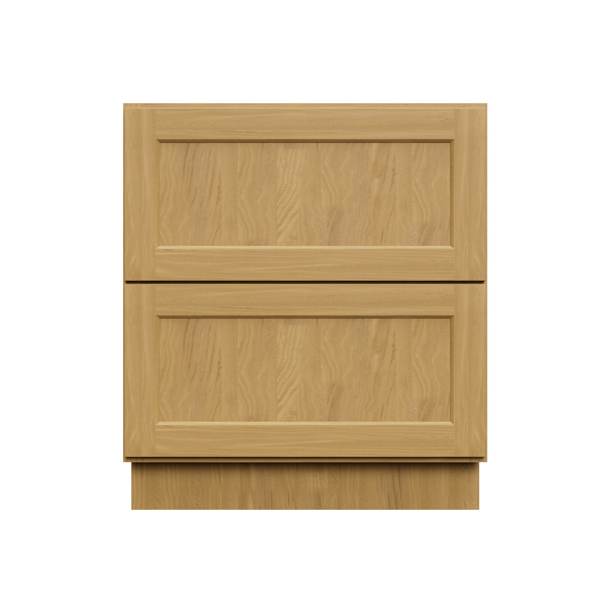HomLux 30-in W x 34.5-in H x 24-in D Shaker Chestnut Drawer Base Ready to Assemble (RTA) Plywood Cabinet Recessed Panel Shaker