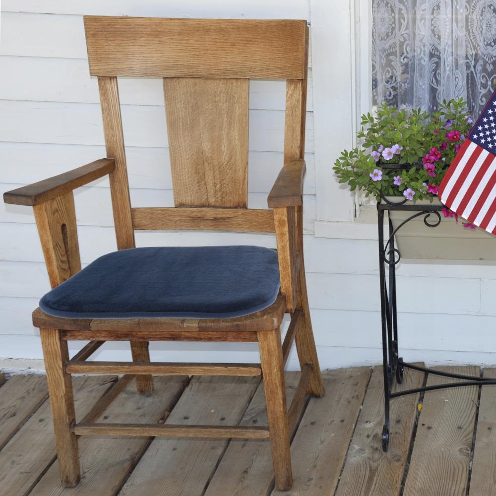 Hastings Home Chair Cushions Navy Solid Chair Cushion in the Indoor Chair  Cushions department at