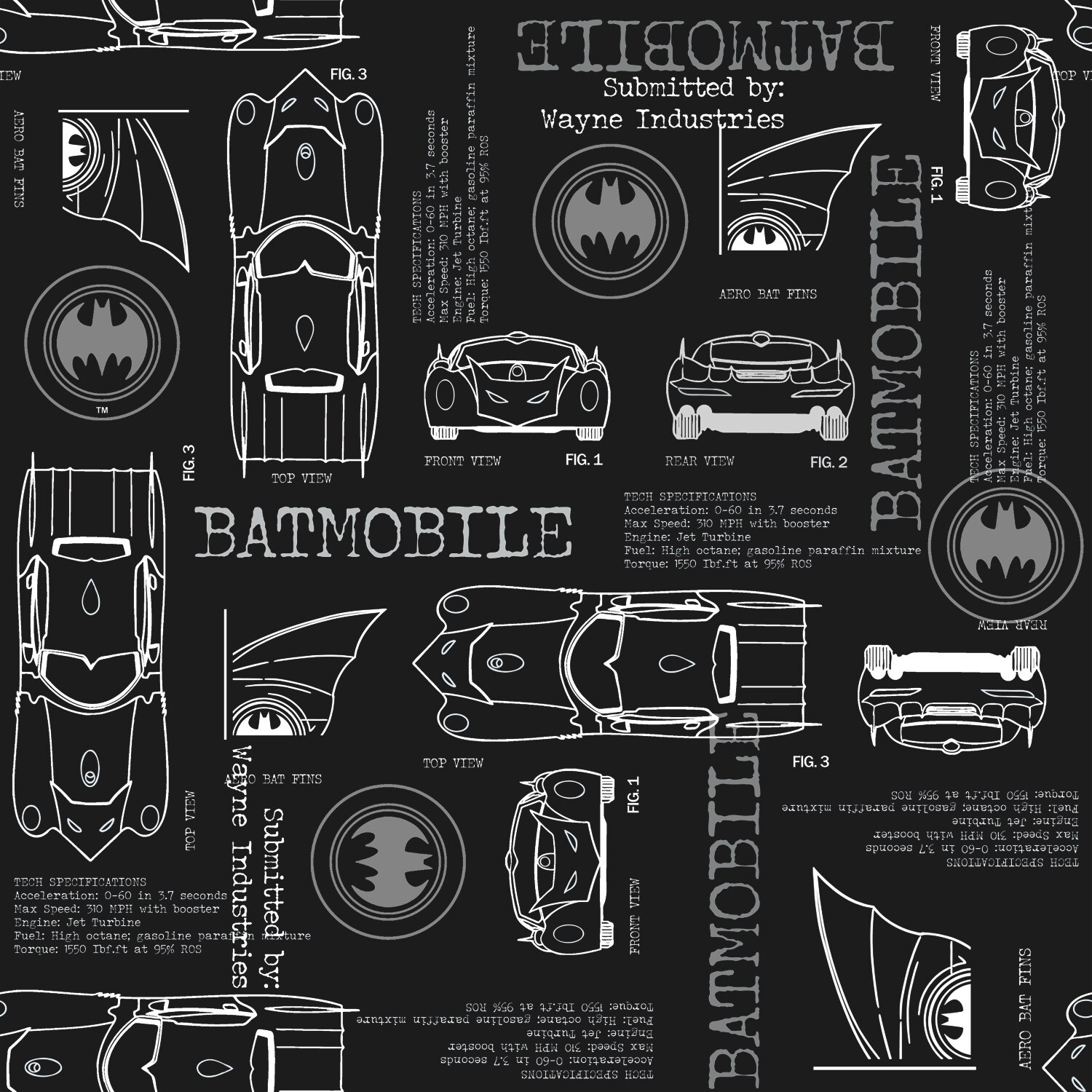 RoomMates RMK11849RL 28.29-Sq. Feet Grey Vinyl Novelty Self-adhesive Peel and Stick Wallpaper