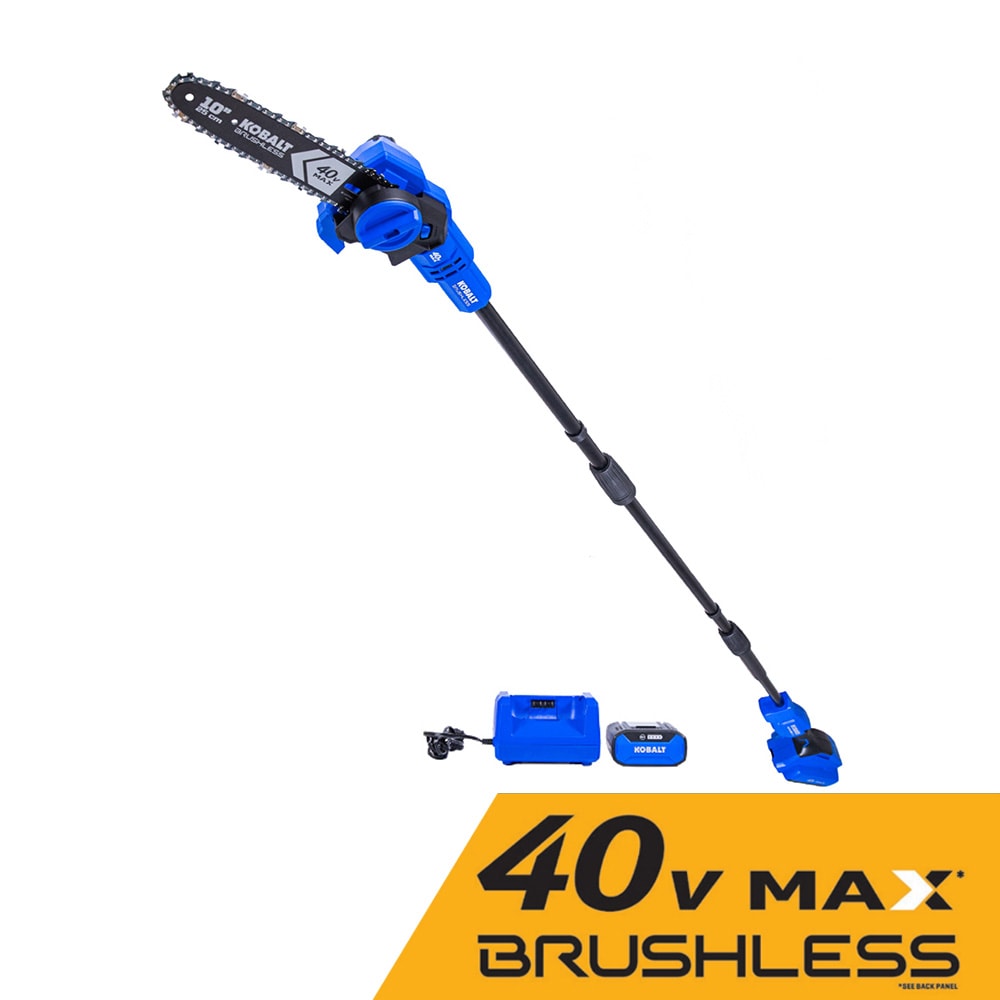 Gen4 40-volt 10-in 2 Ah Battery Pole Saw (Battery and Charger Included) in Blue | - Kobalt KPS 1040A-03