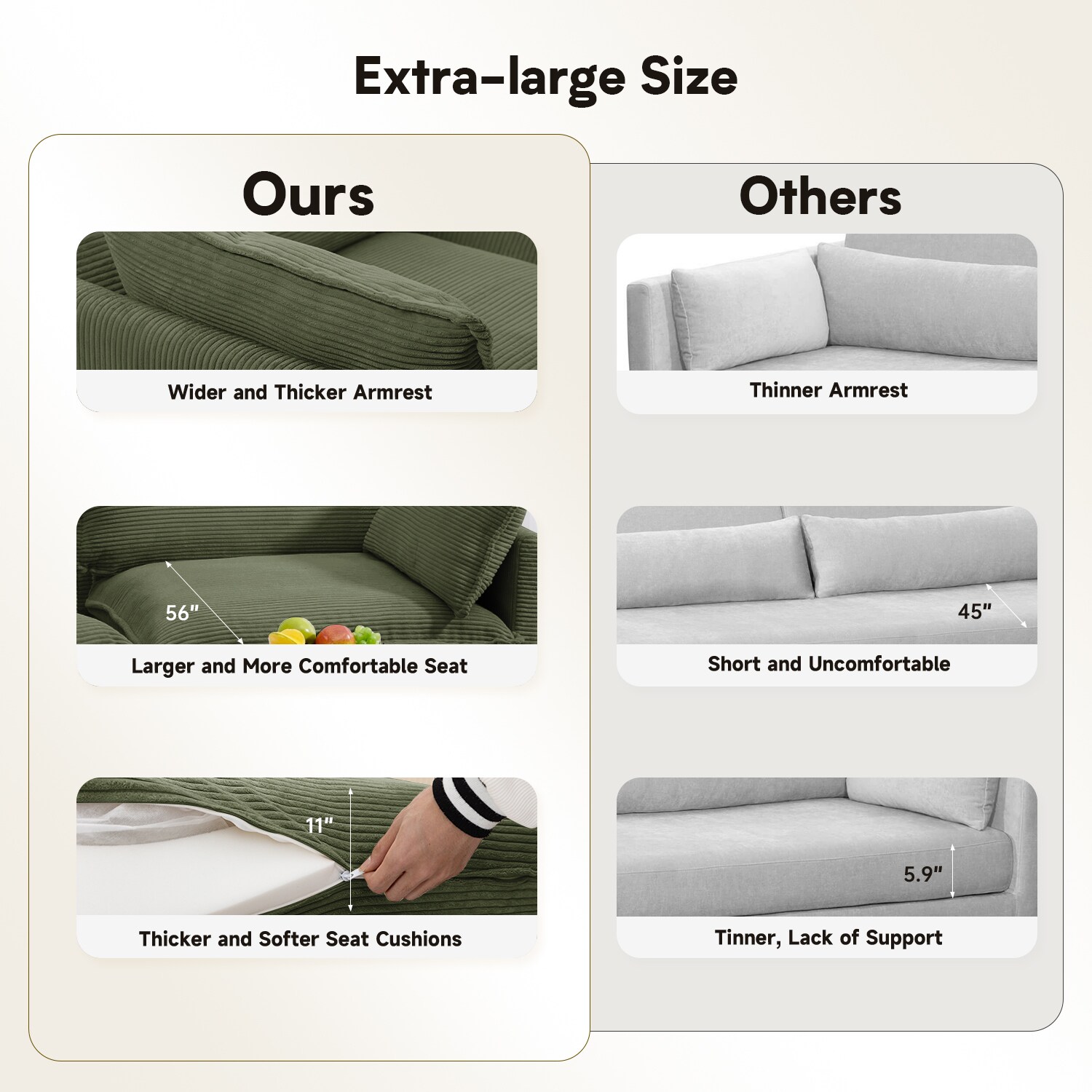 JEAREY GQSF-4-BK Sofas-Loveseats - View #4