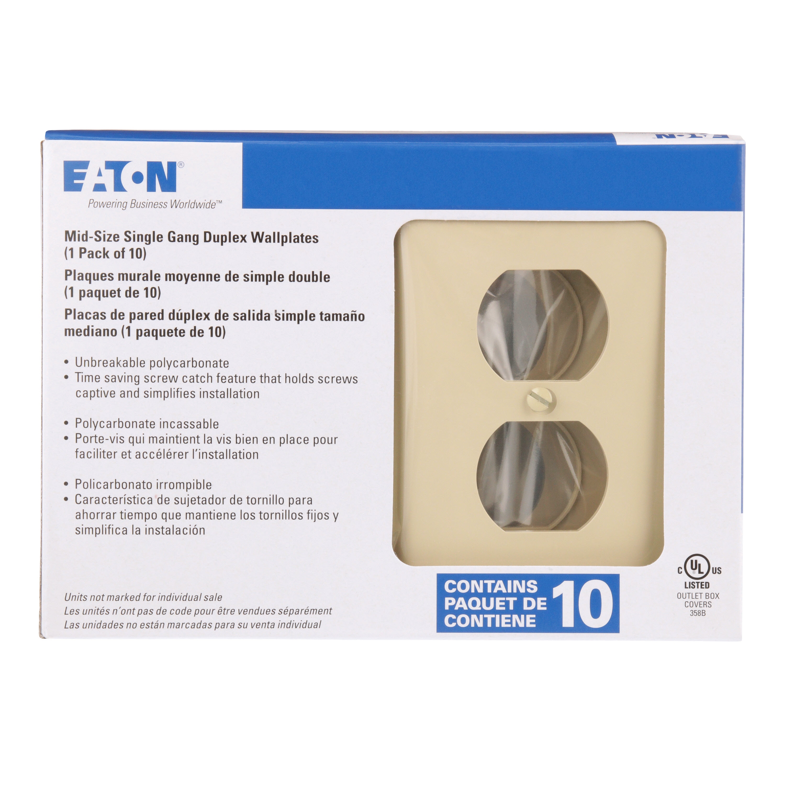 Eaton PJ8V-10-LW Electrical-Wall-Plates - View #7