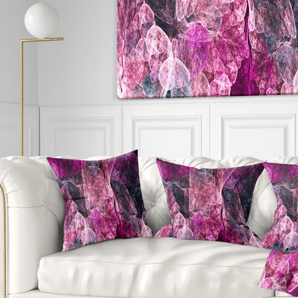 Designart CU16509-18-18 18-in x 18-in Purple Indoor Decorative Pillow