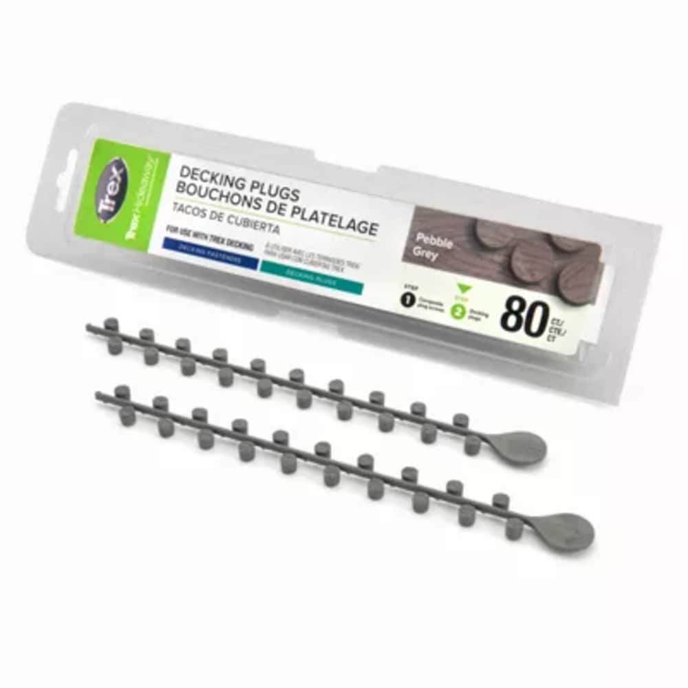 Trex TDPLGPG8001 Hideaway 1 Millimeters Pebble Grey Hidden Deck Fastener 180 Square feet ( 80 -Pack )
