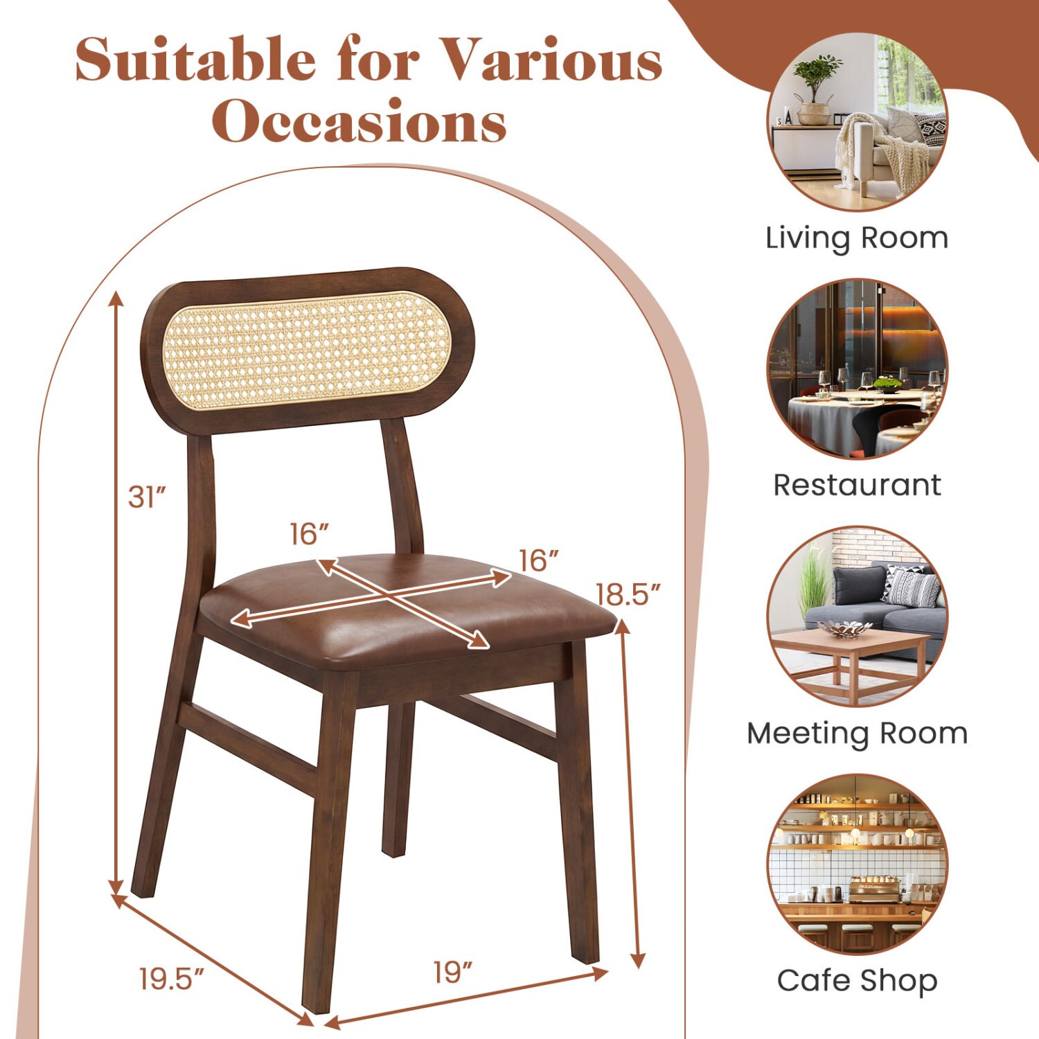 GZMR GM-W2781 Dining-Chairs - View #7